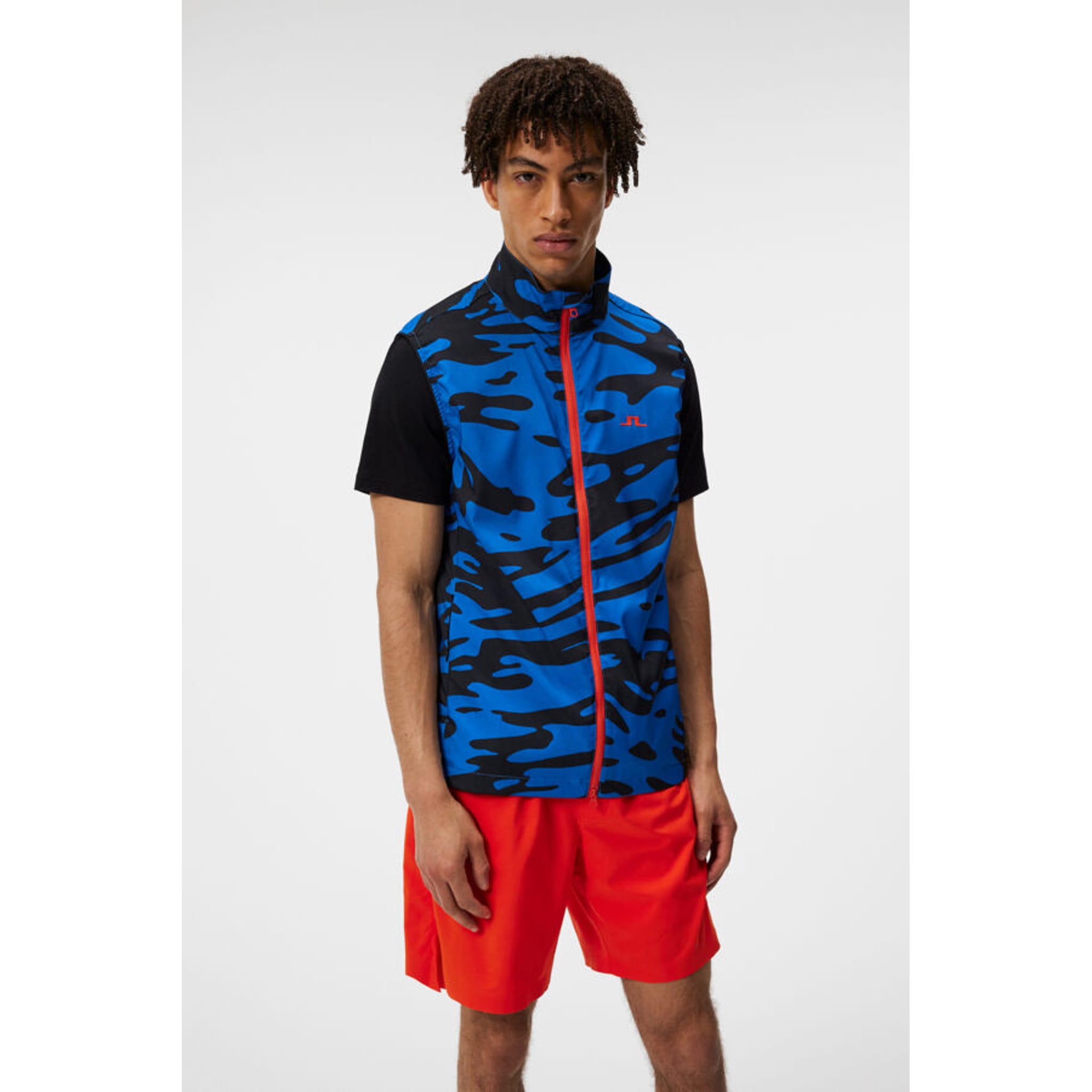 Gilet léger pliable imprimé Ash de J. Lindeberg pour homme