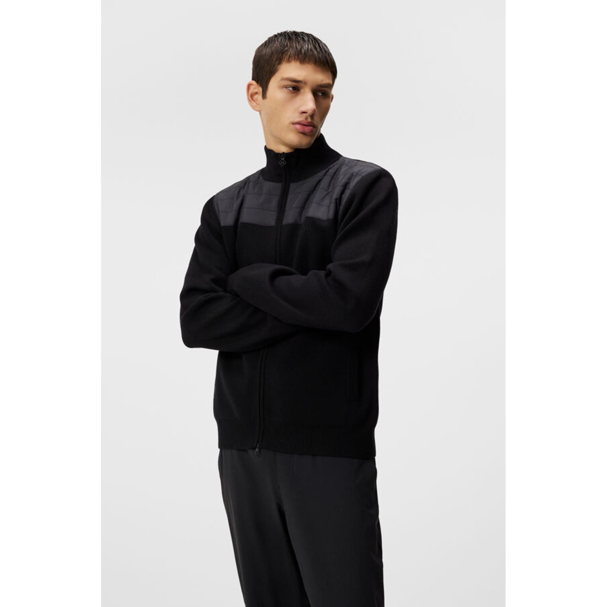 J. Lindeberg Bridge Pull hybride tricoté pour hommes