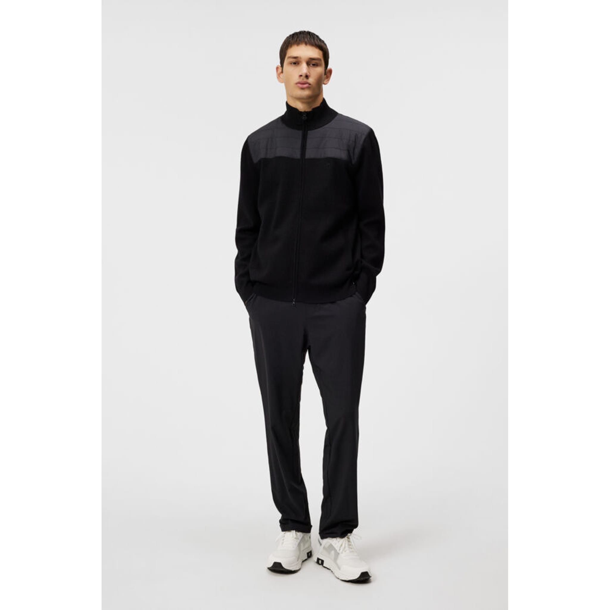 J. Lindeberg Bridge Pull hybride tricoté pour hommes