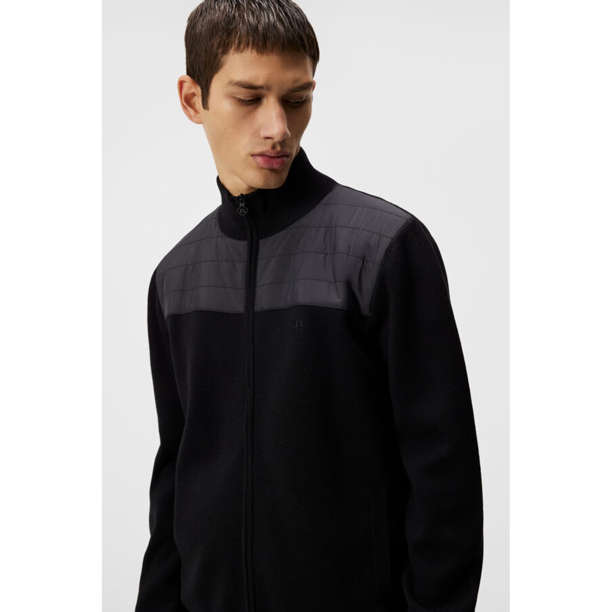 J. Lindeberg Bridge Pull hybride tricoté pour hommes