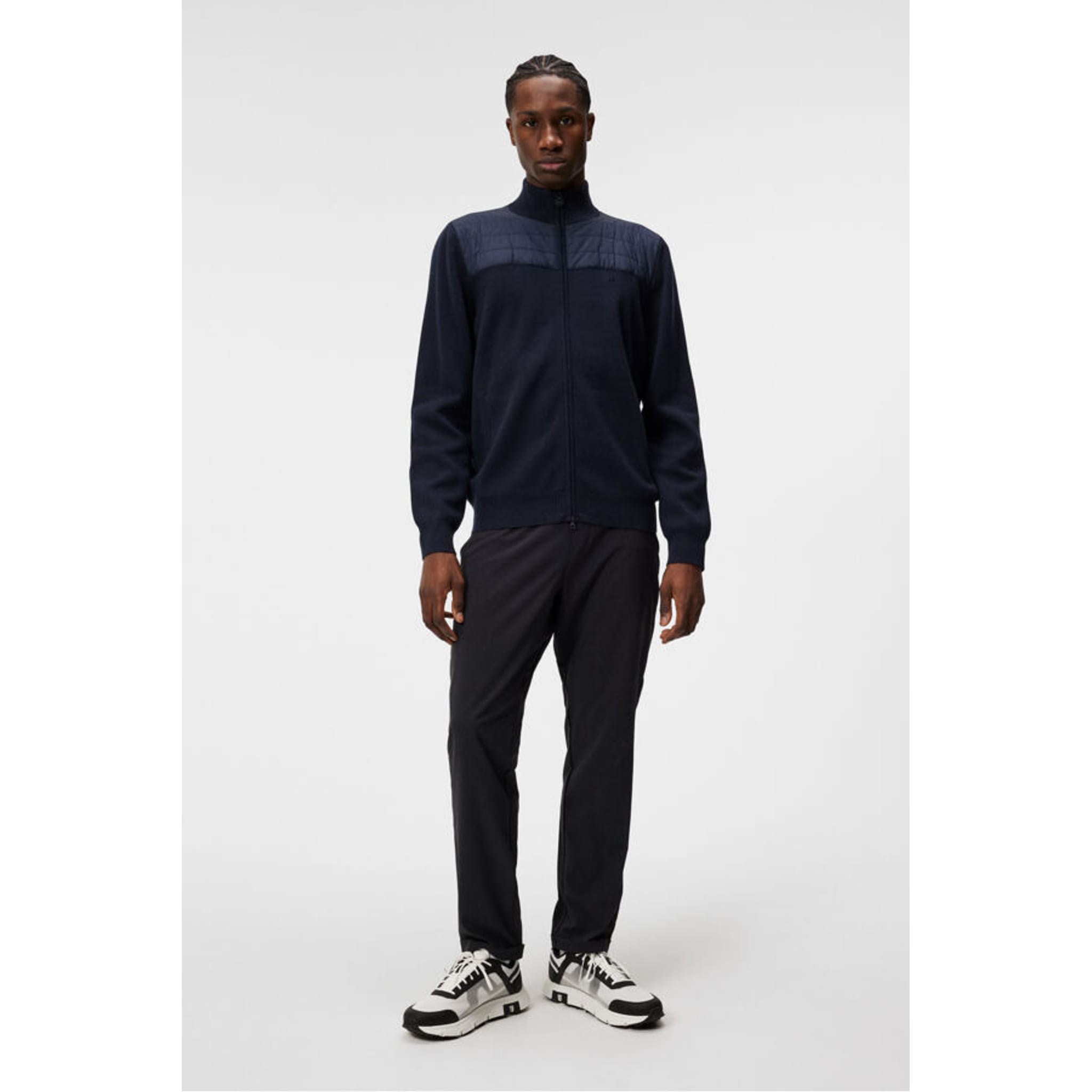 J. Lindeberg Bridge Pull hybride tricoté pour hommes