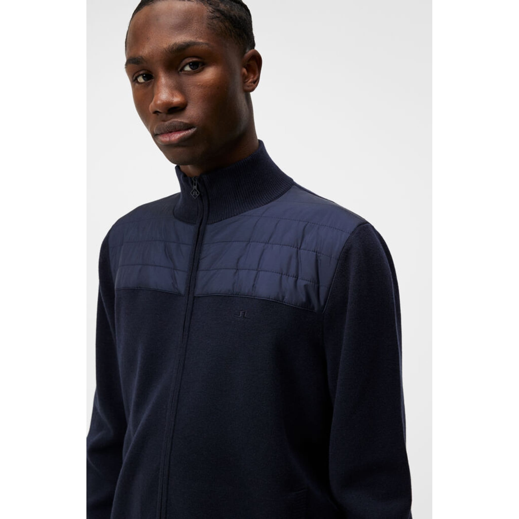J. Lindeberg Bridge Pull hybride tricoté pour hommes