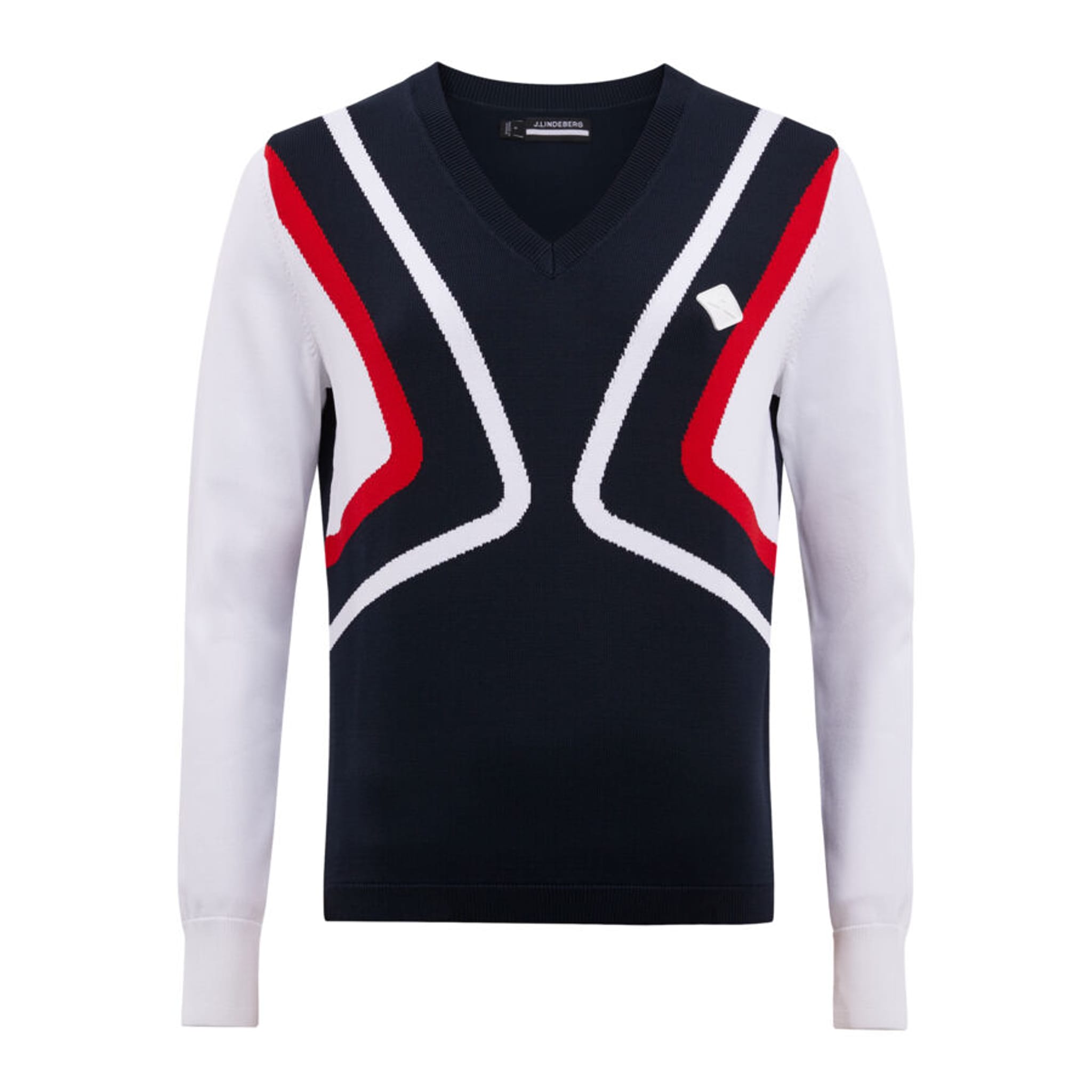 Pull de golf tricoté J. Lindeberg Celine JL Navy Femme Femme