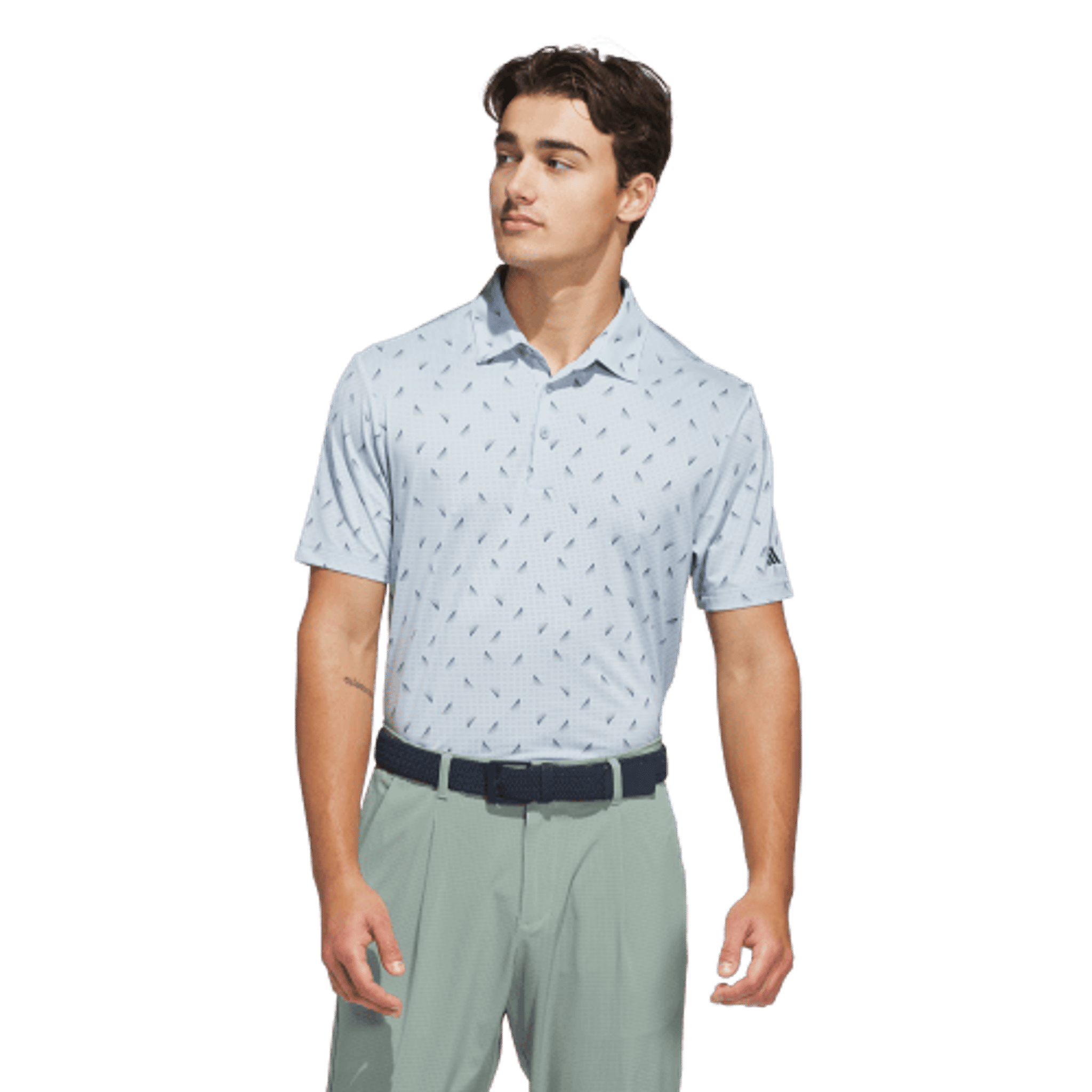 Polo en maille imprimée Adidas Ultimate365 pour homme