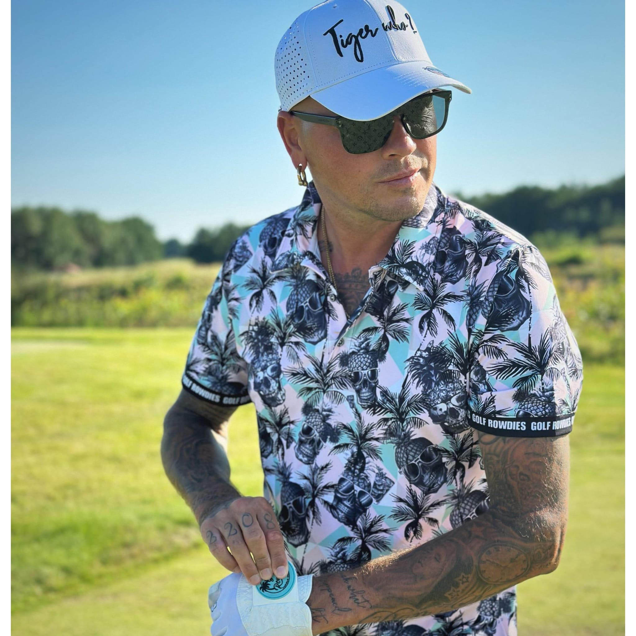 Polo Cool Pineapple Golf Rowdies pour homme