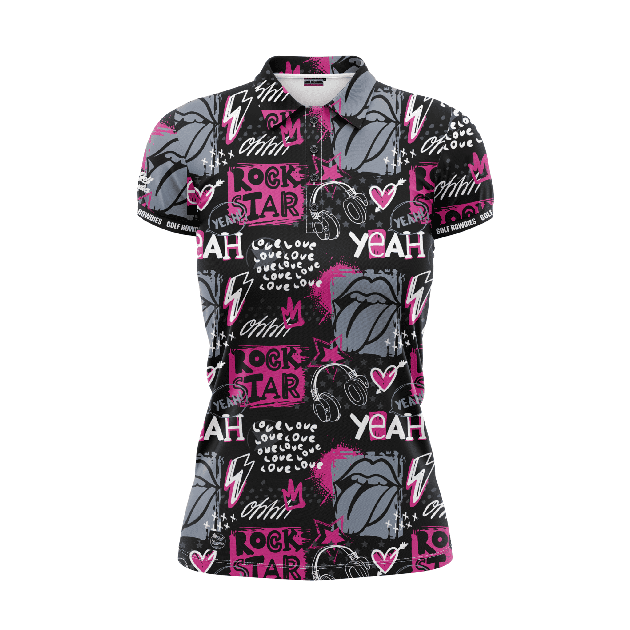 Polo Golf Rowdies Rockstar pour femme