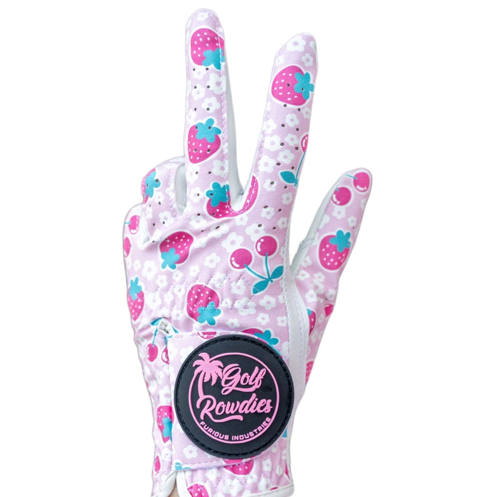 Gants de golf Rowdies Strawberry pour femme