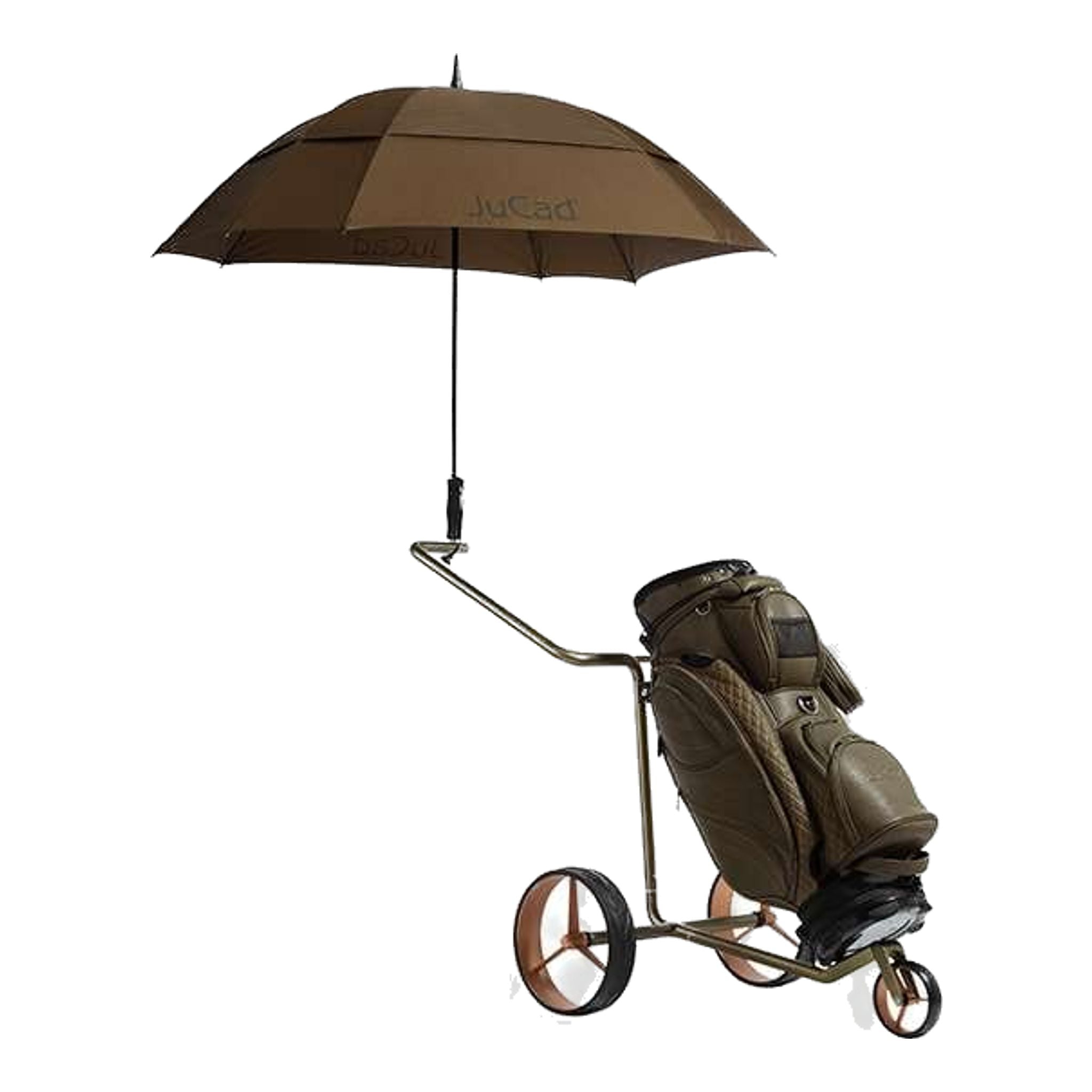 Parapluie de golf carré JuCad/coupe-vent avec stylo
