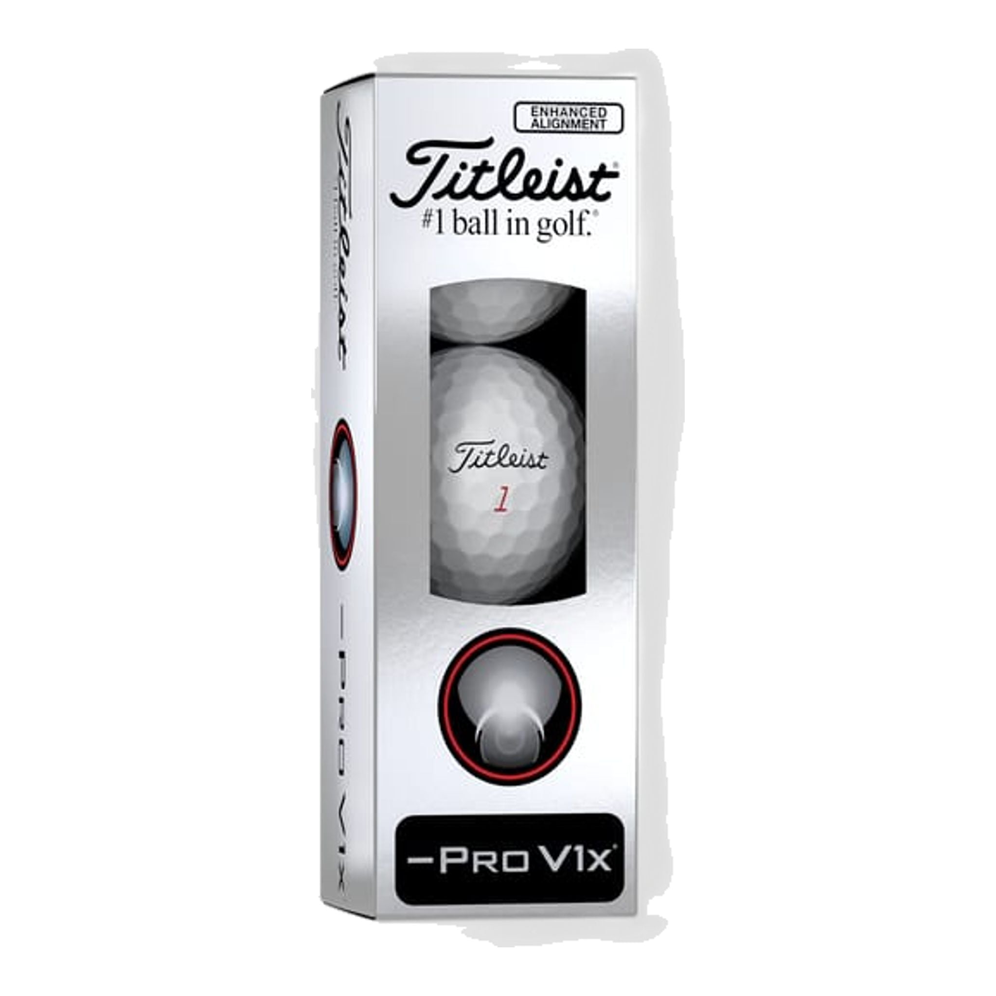 Balles de golf Titleist Pro V1x Left Dash Elogated Alignment