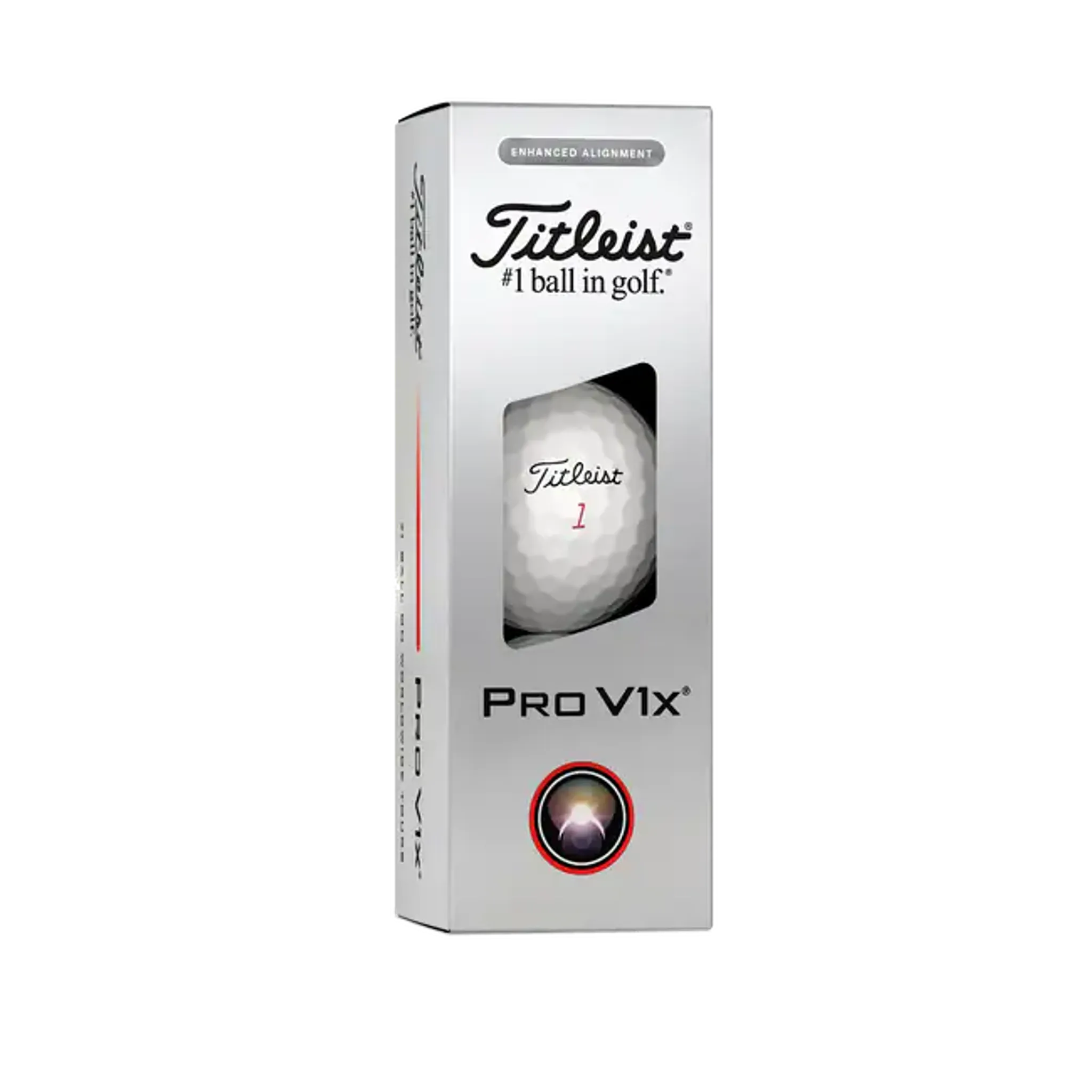 Balles de golf Titleist Pro V1x Elongated Alignment (2025)