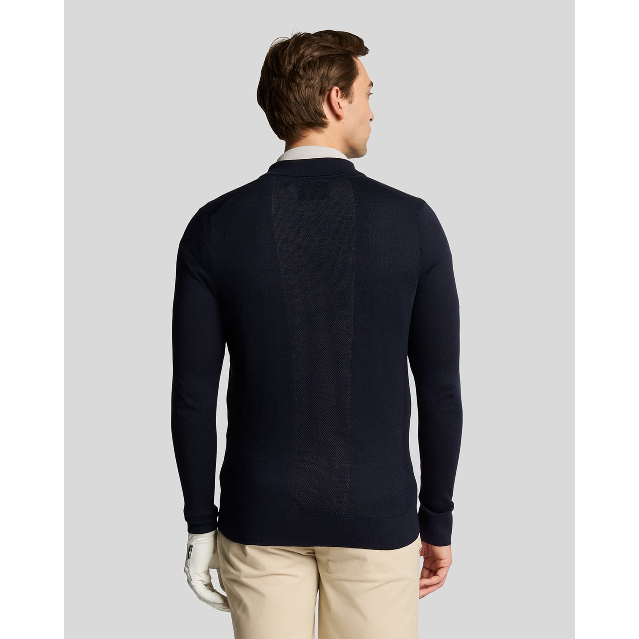 Lyle & Scott Lightweight Knitted Collared Cardigan Herren