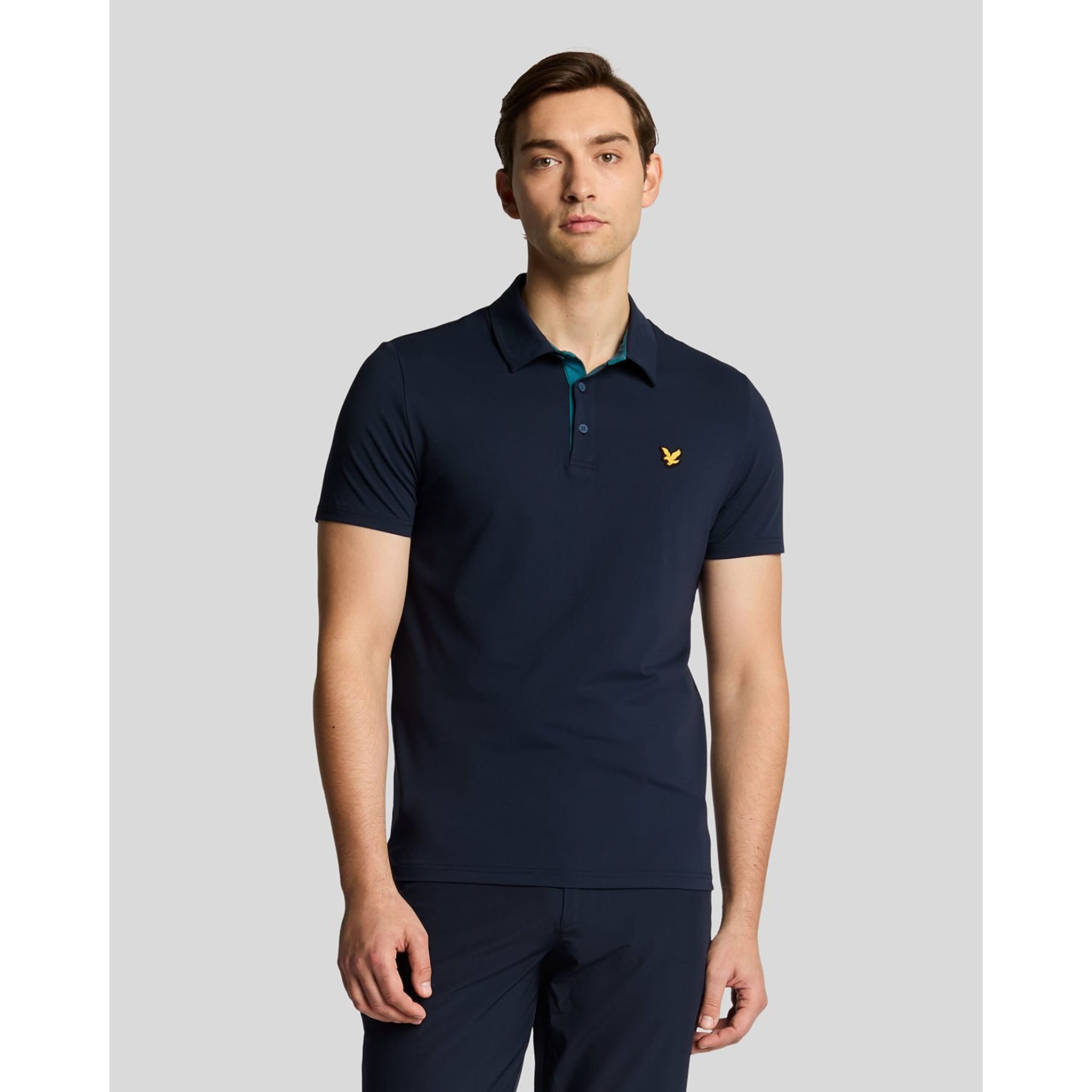 Lyle & Scott Contrast Placket Polo Shirt Herren