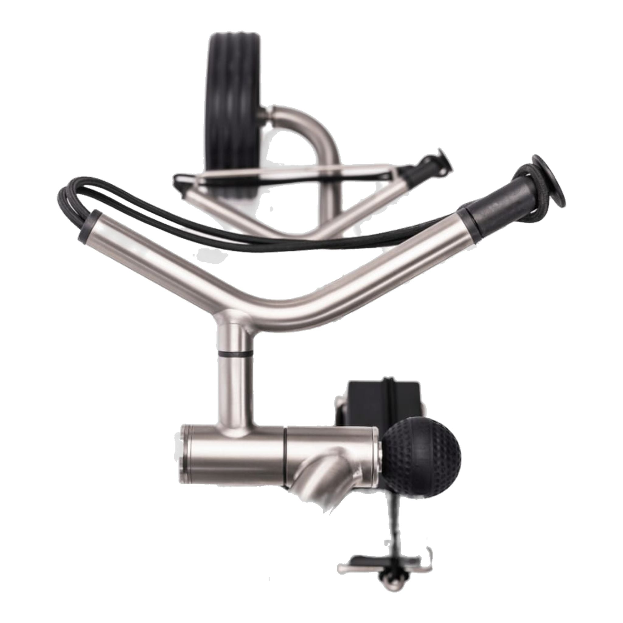 Chariot électrique TiCad Voyage avec commande par poignée rotative gainée de cuir