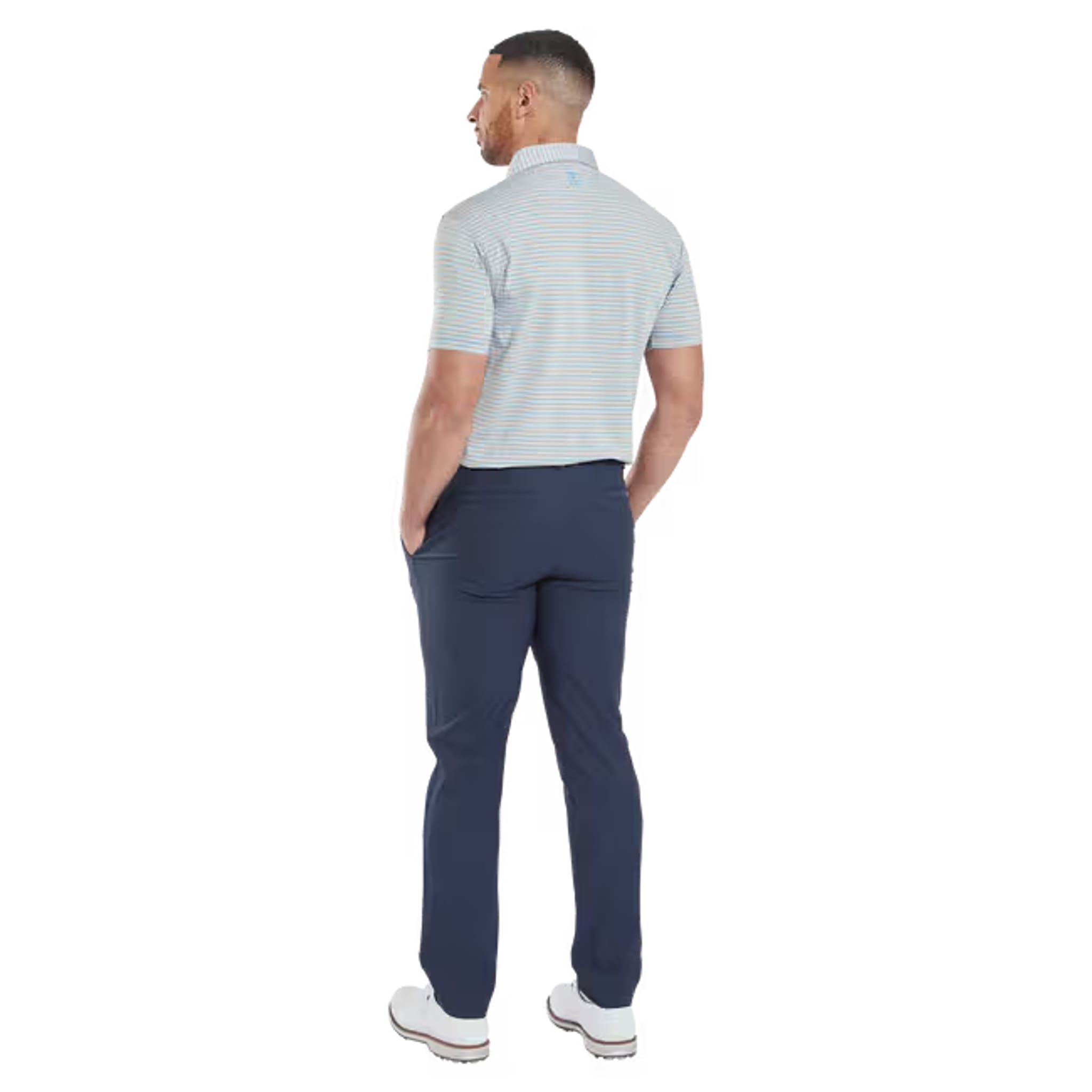 Footjoy Balance Stripe Lisle Polo Herren