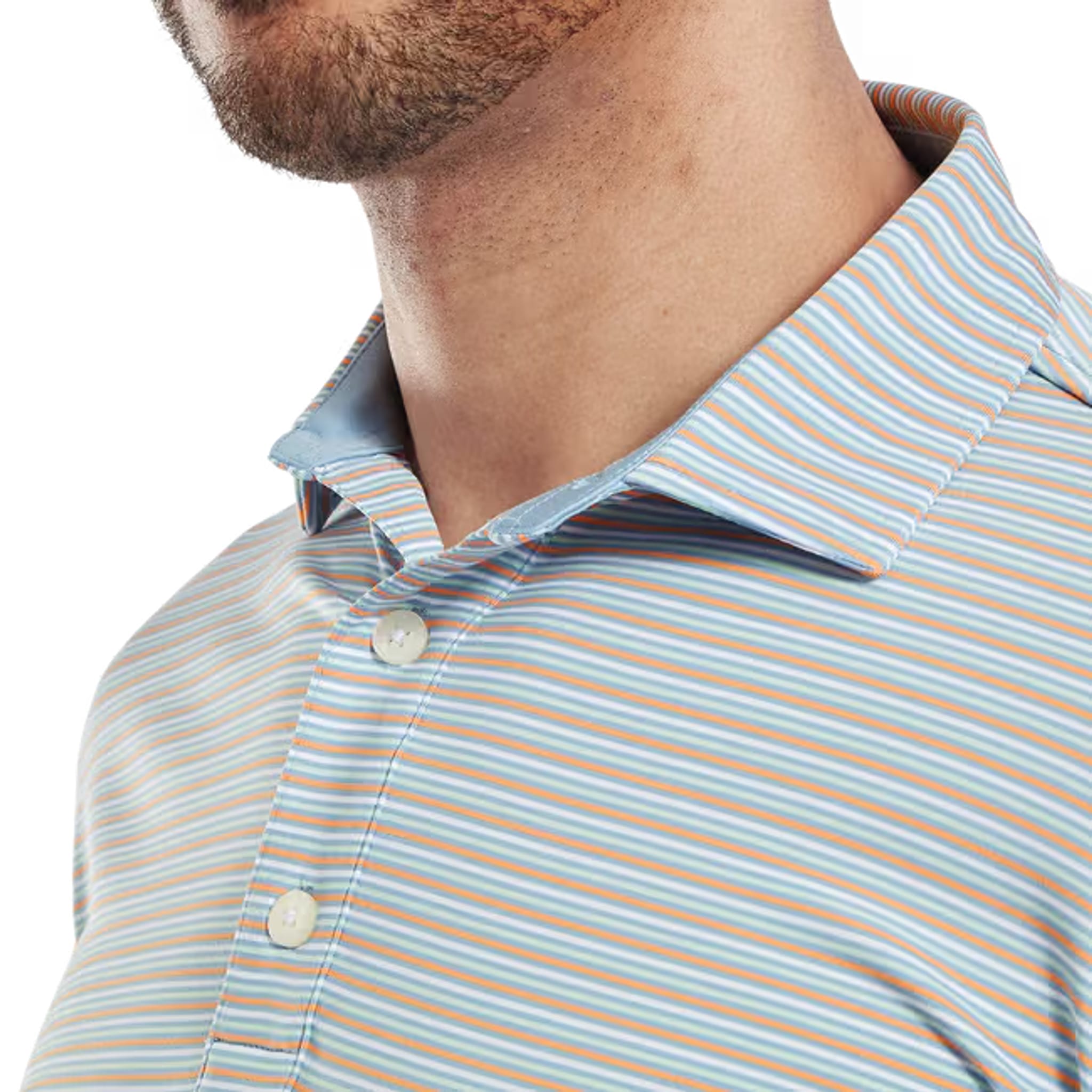 Footjoy Balance Stripe Lisle Polo Herren