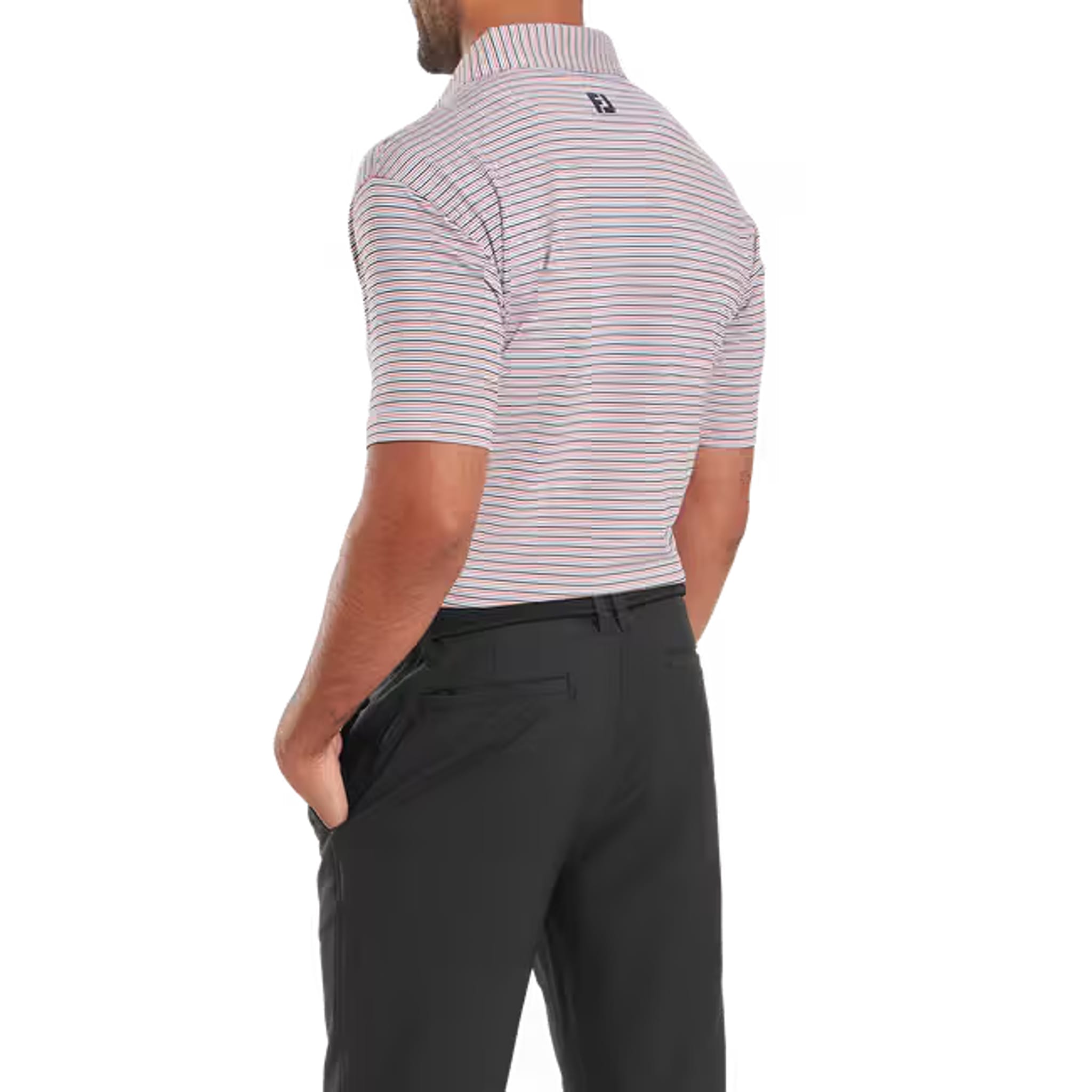 Footjoy Balance Stripe Lisle Polo Herren