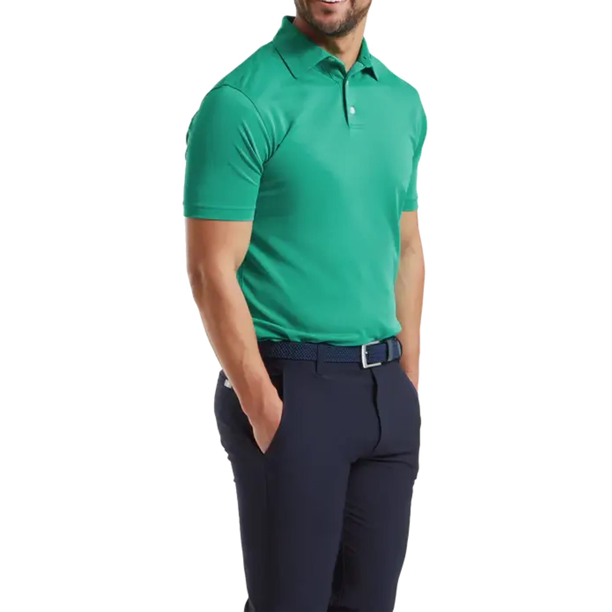Footjoy Stretch Pique Solid Polo Herren