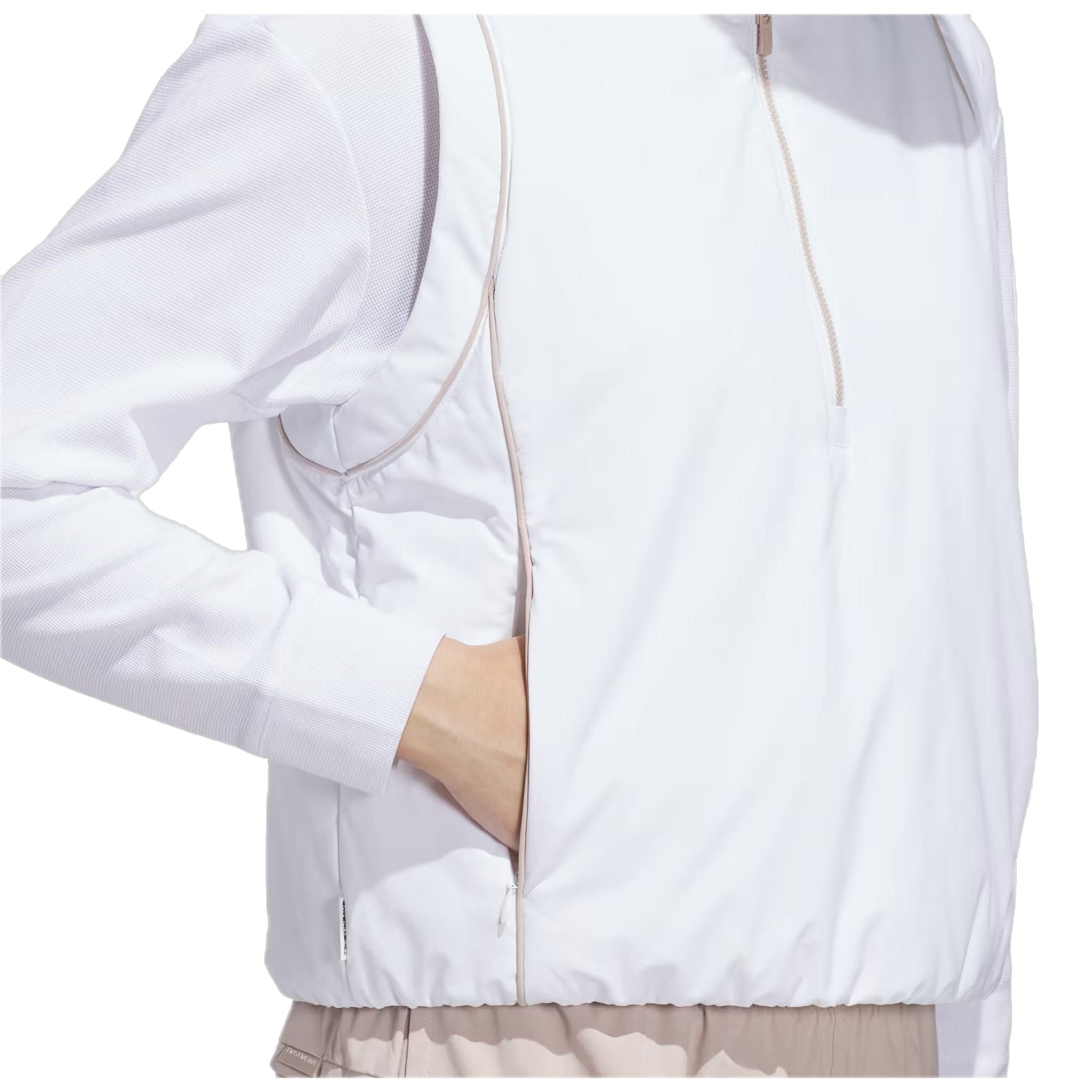 Gilet Adidas Beyond Twistweave ample à quart de zip pour femme