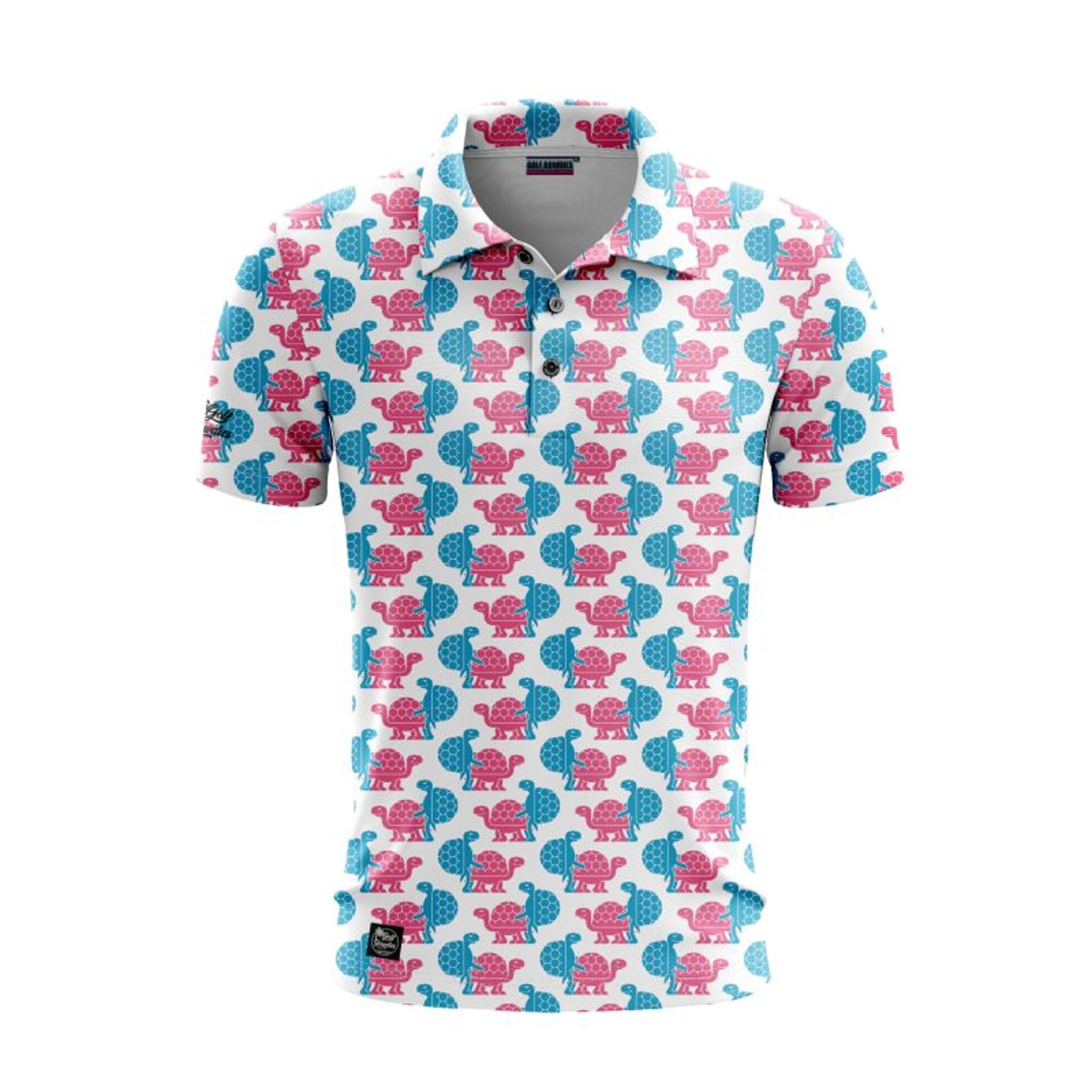 Golf Rowdies Love Turtles Polo Herren