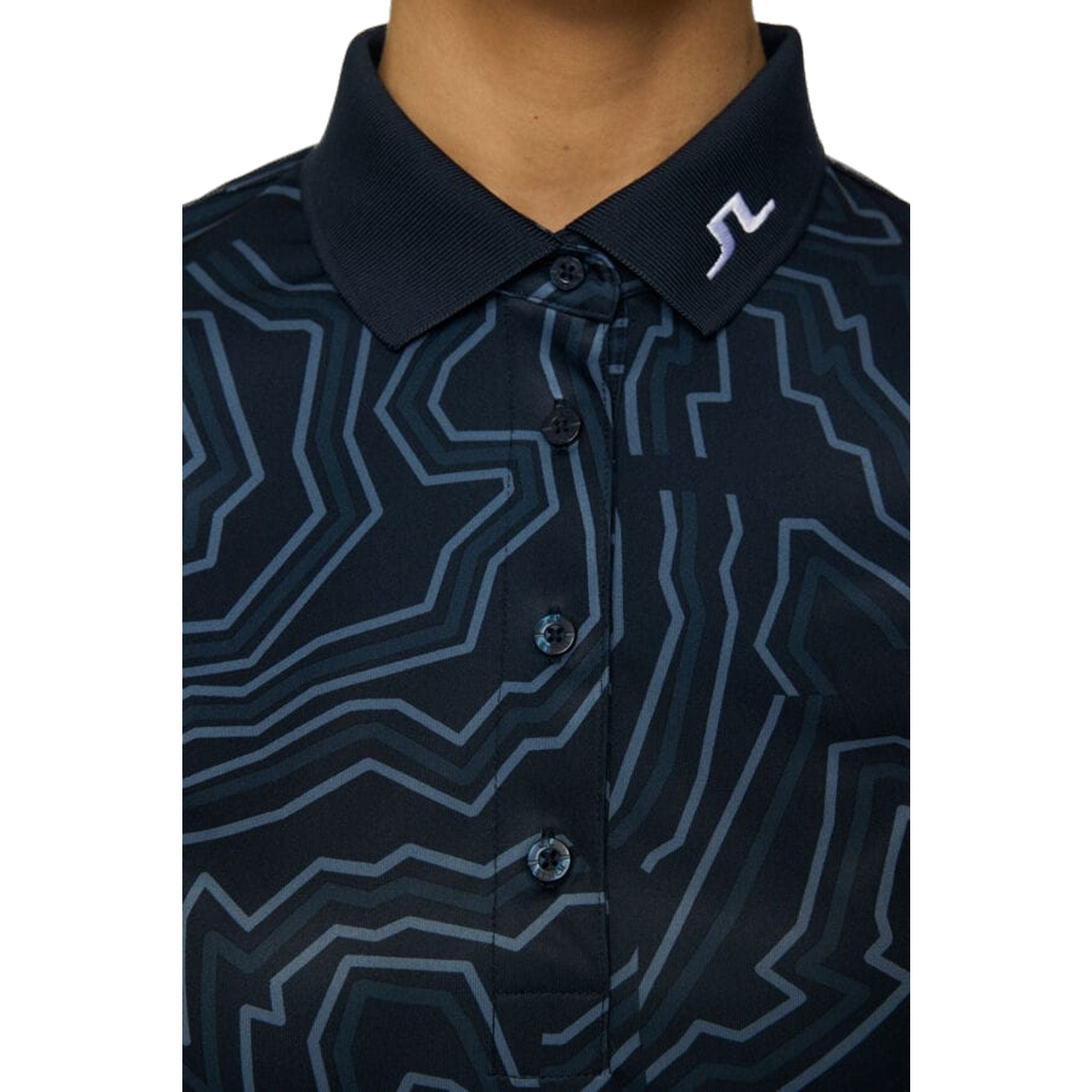 Polo J. Lindeberg Tour Tech Print Femme