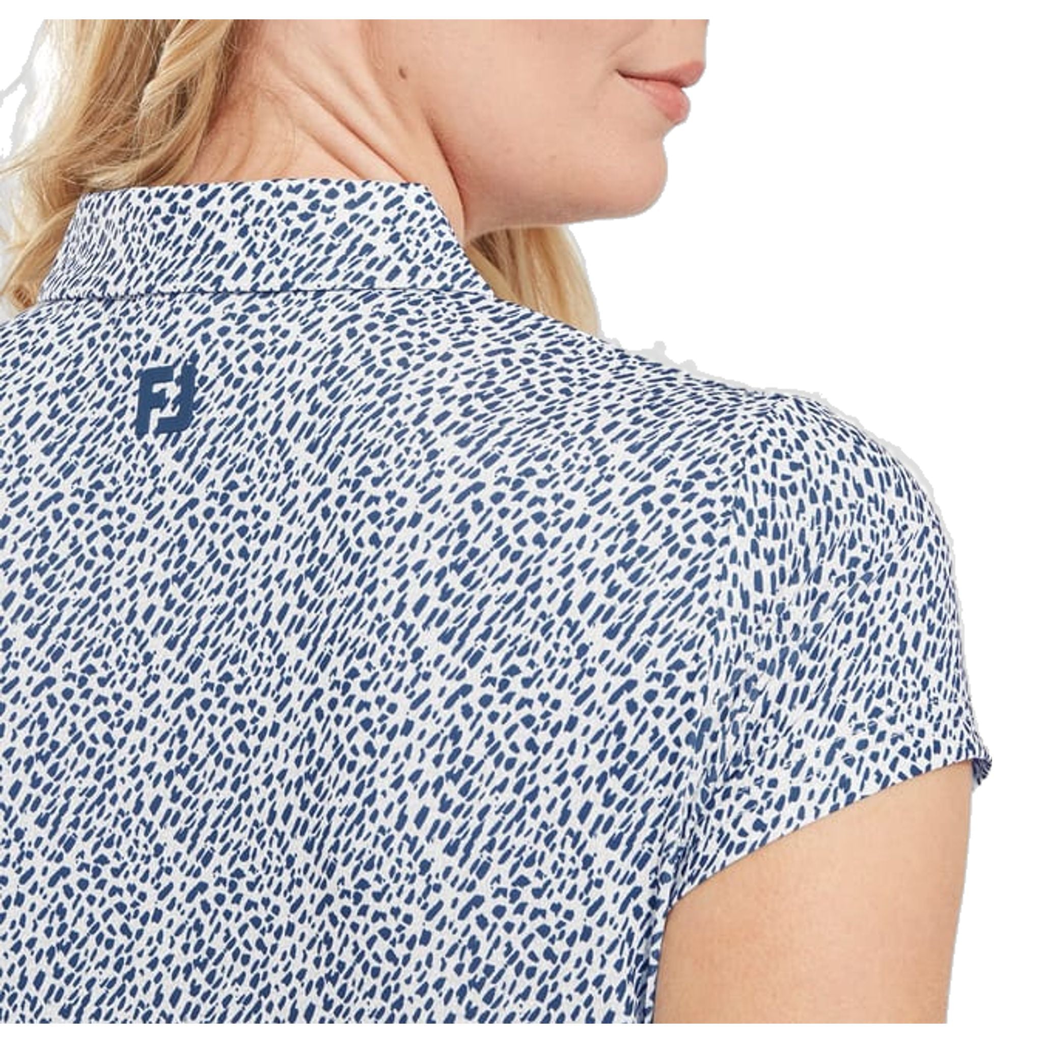 Footjoy Animal Print Cap Sleeve Lisle Polo