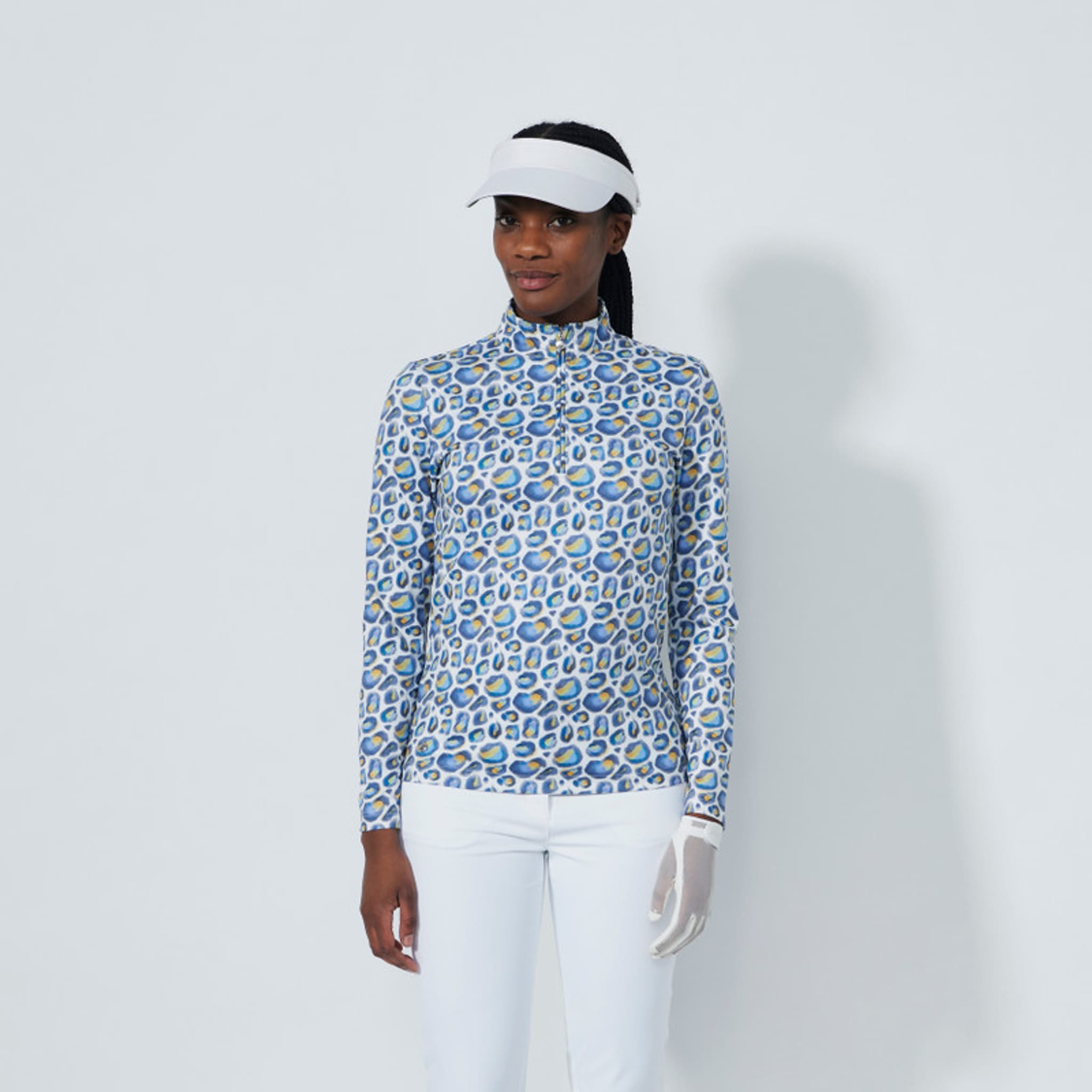 Daily Sports Print Peached Poloshirt Damen