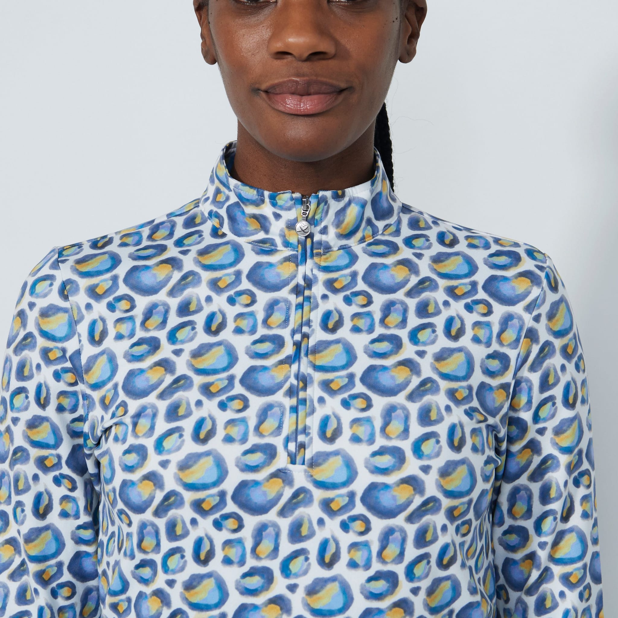 Daily Sports Print Peached Poloshirt Damen