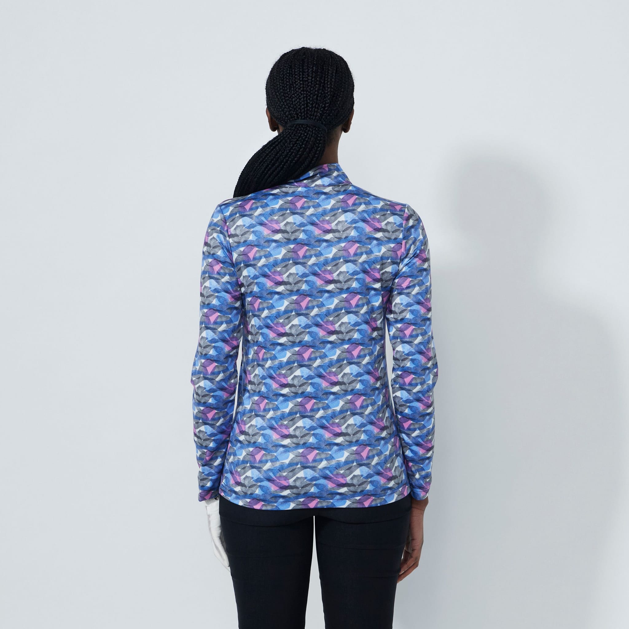 Daily Sports Print Peached Poloshirt Damen
