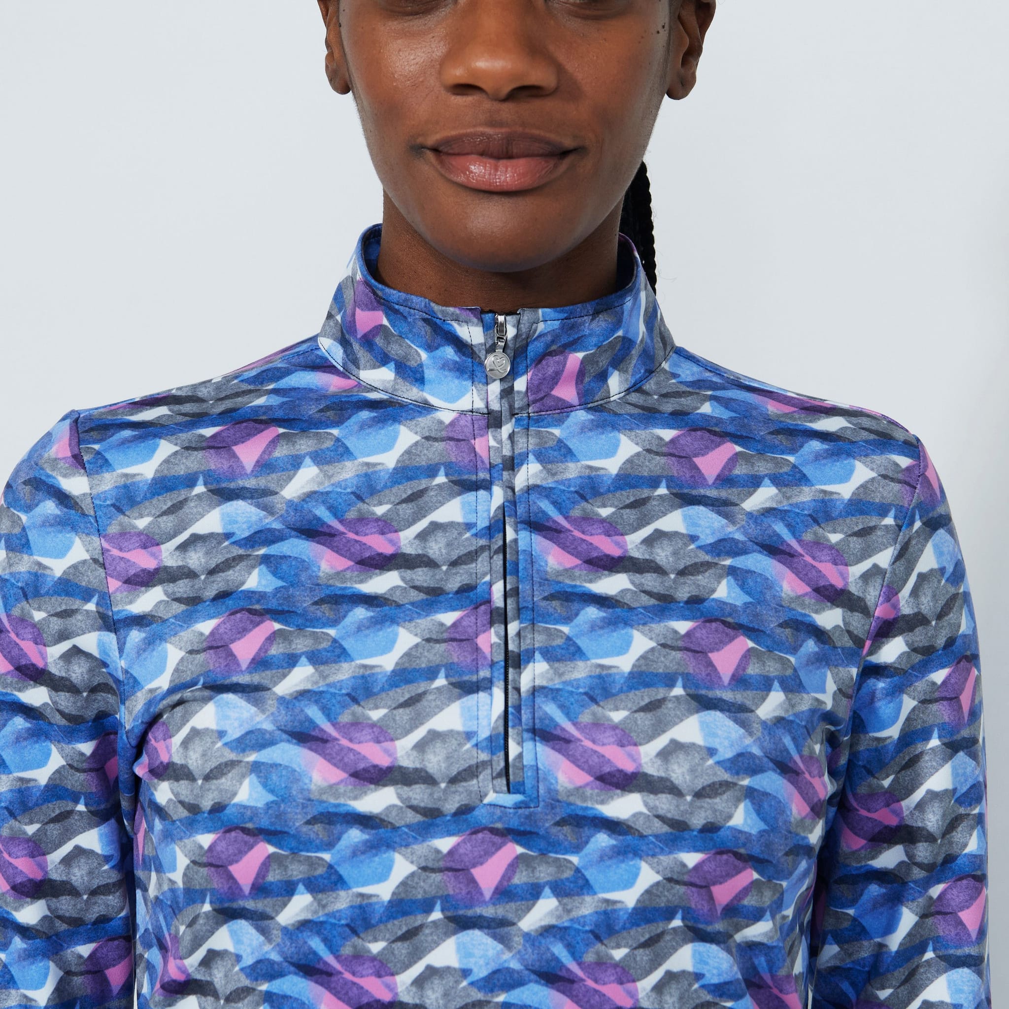Daily Sports Print Peached Poloshirt Damen