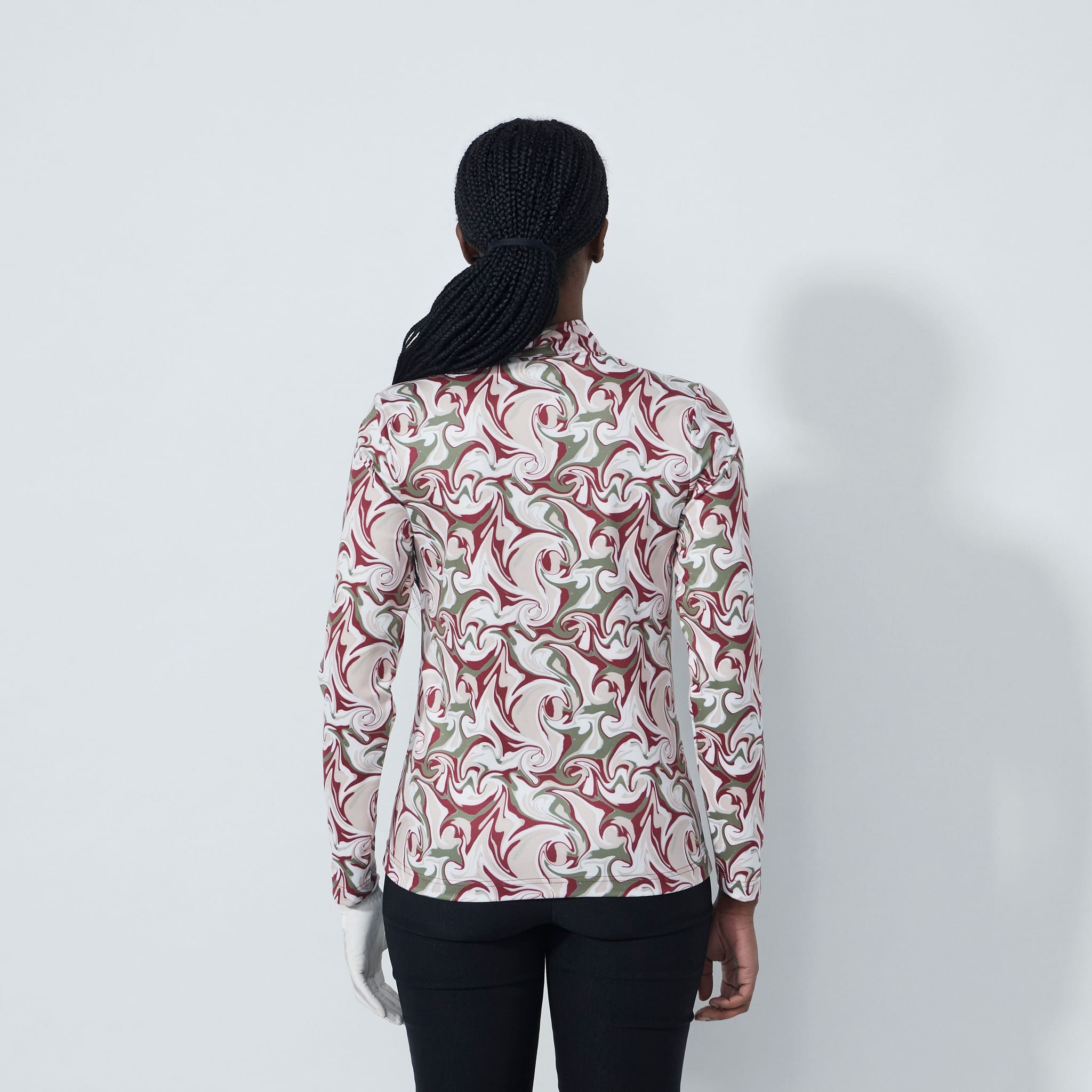 Daily Sports Print Peached Poloshirt Damen