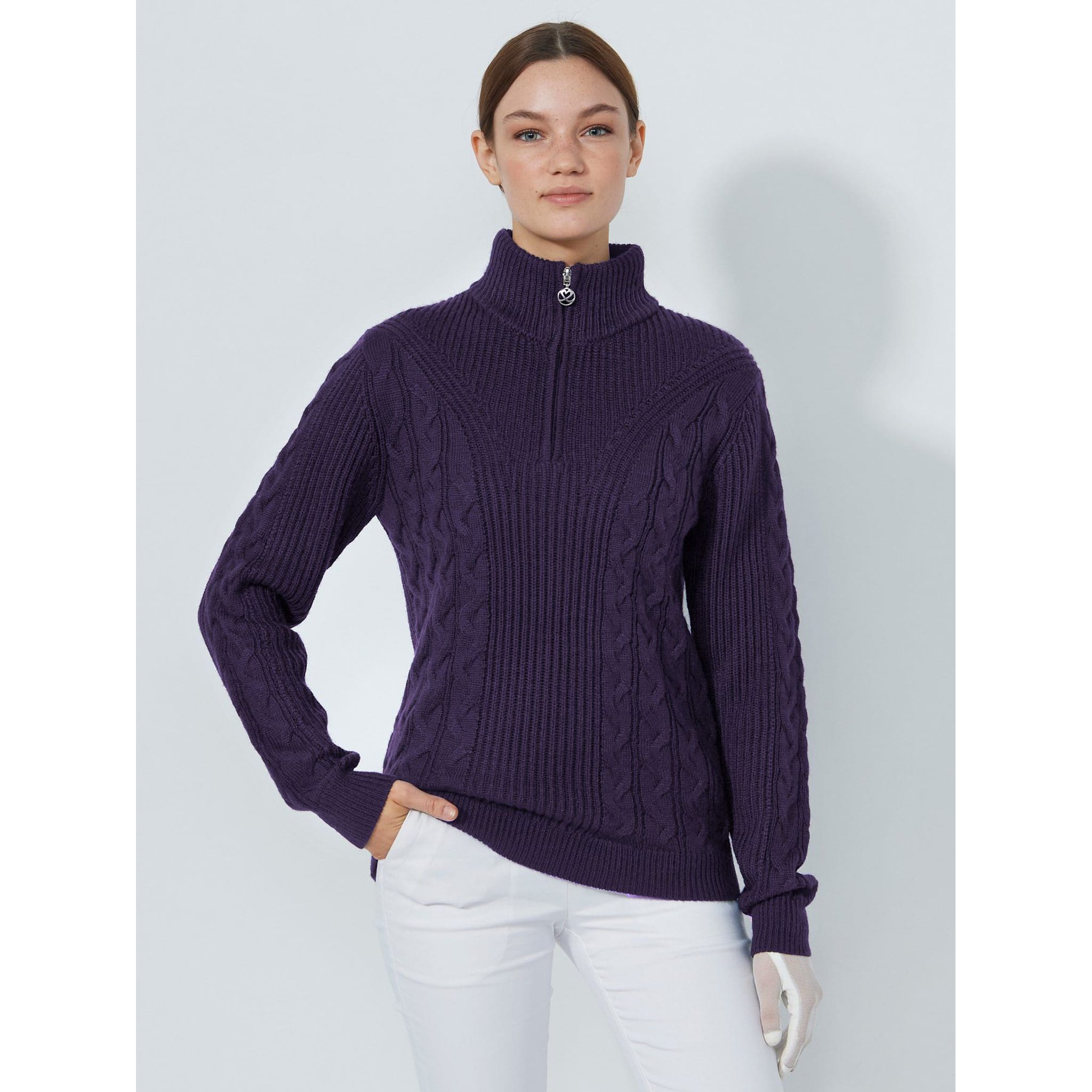 Daily Sports Lined Cable Pullover Damen