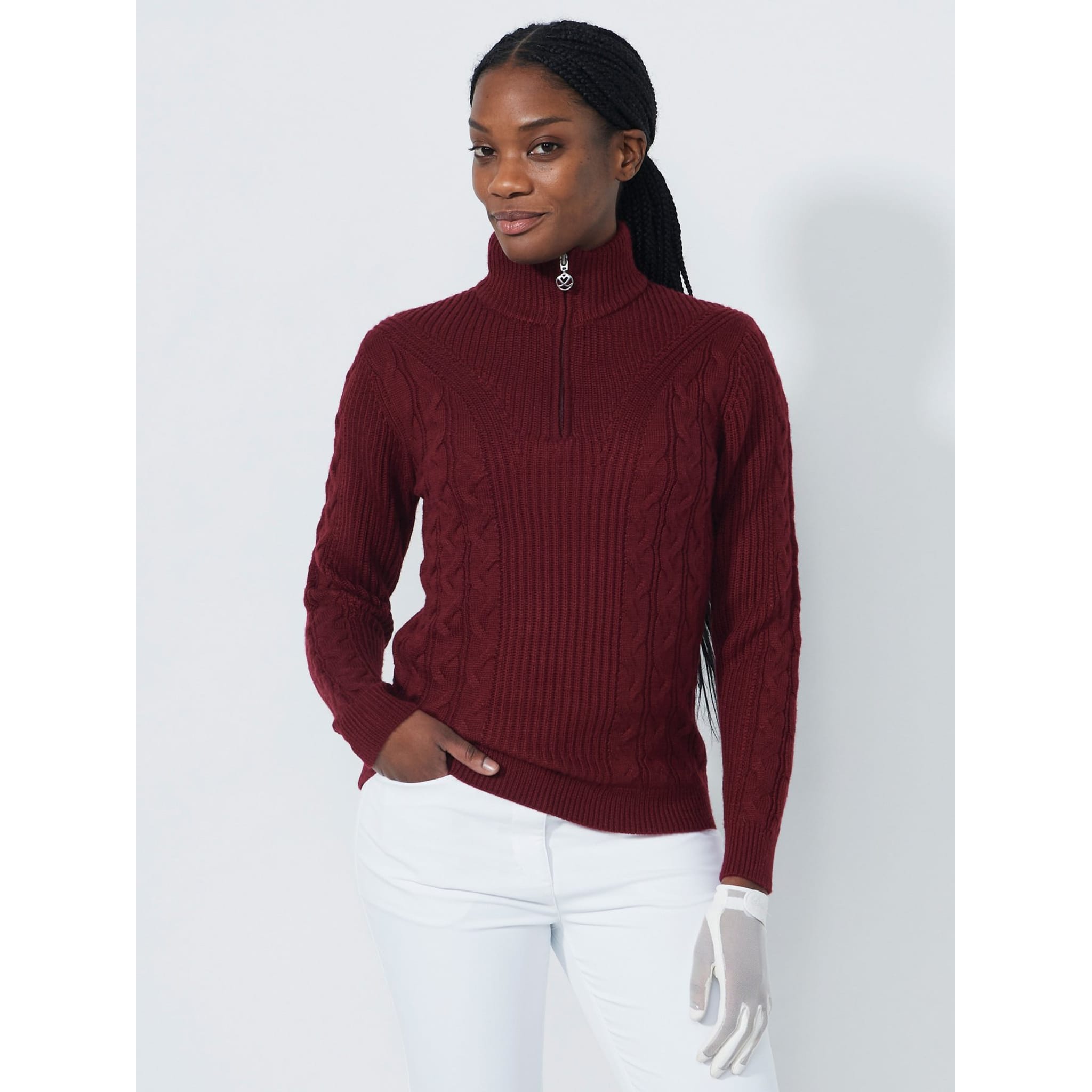 Daily Sports Lined Cable Pullover Damen