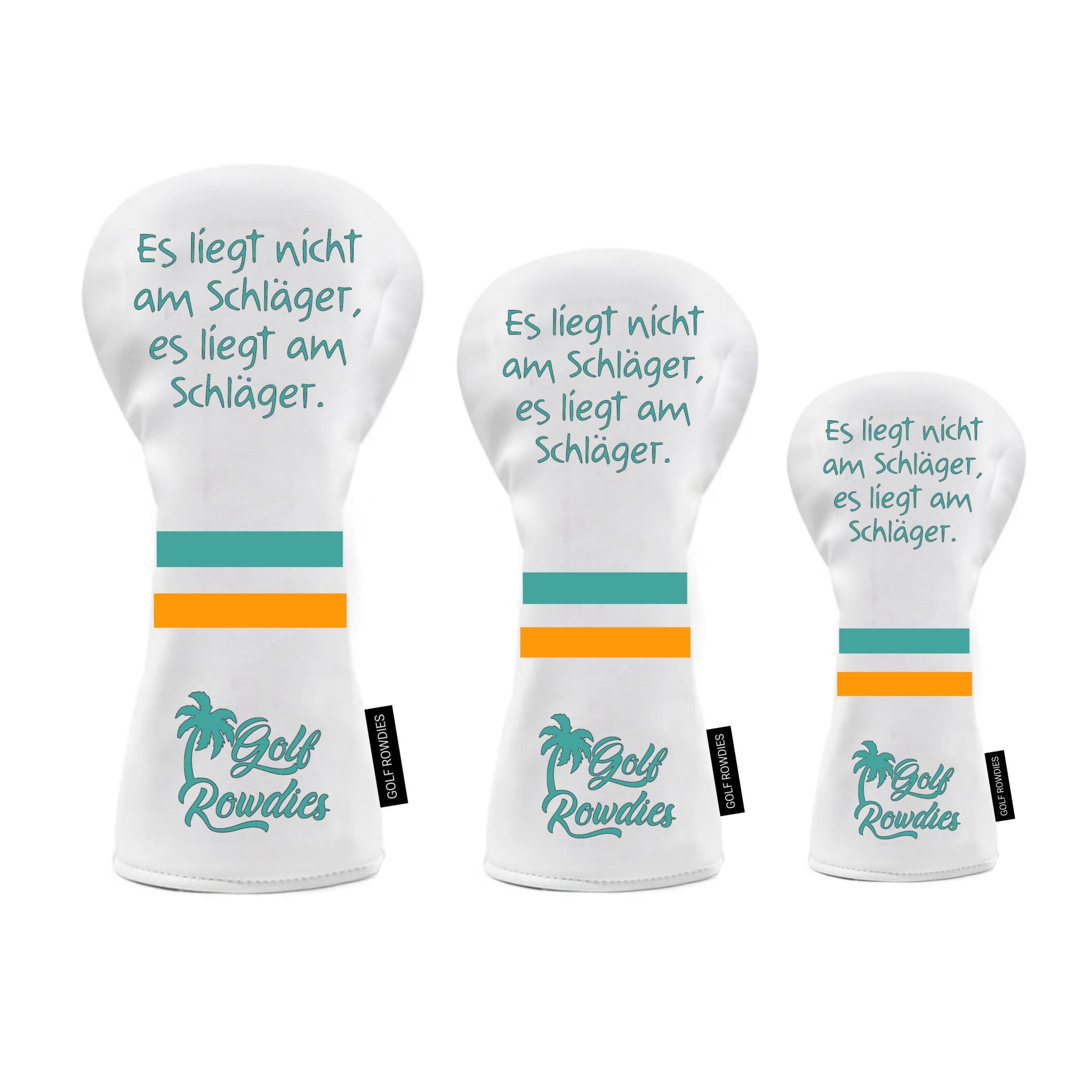 Golf Rowdies Set "Es liegt nicht am Schläger" Head Cover