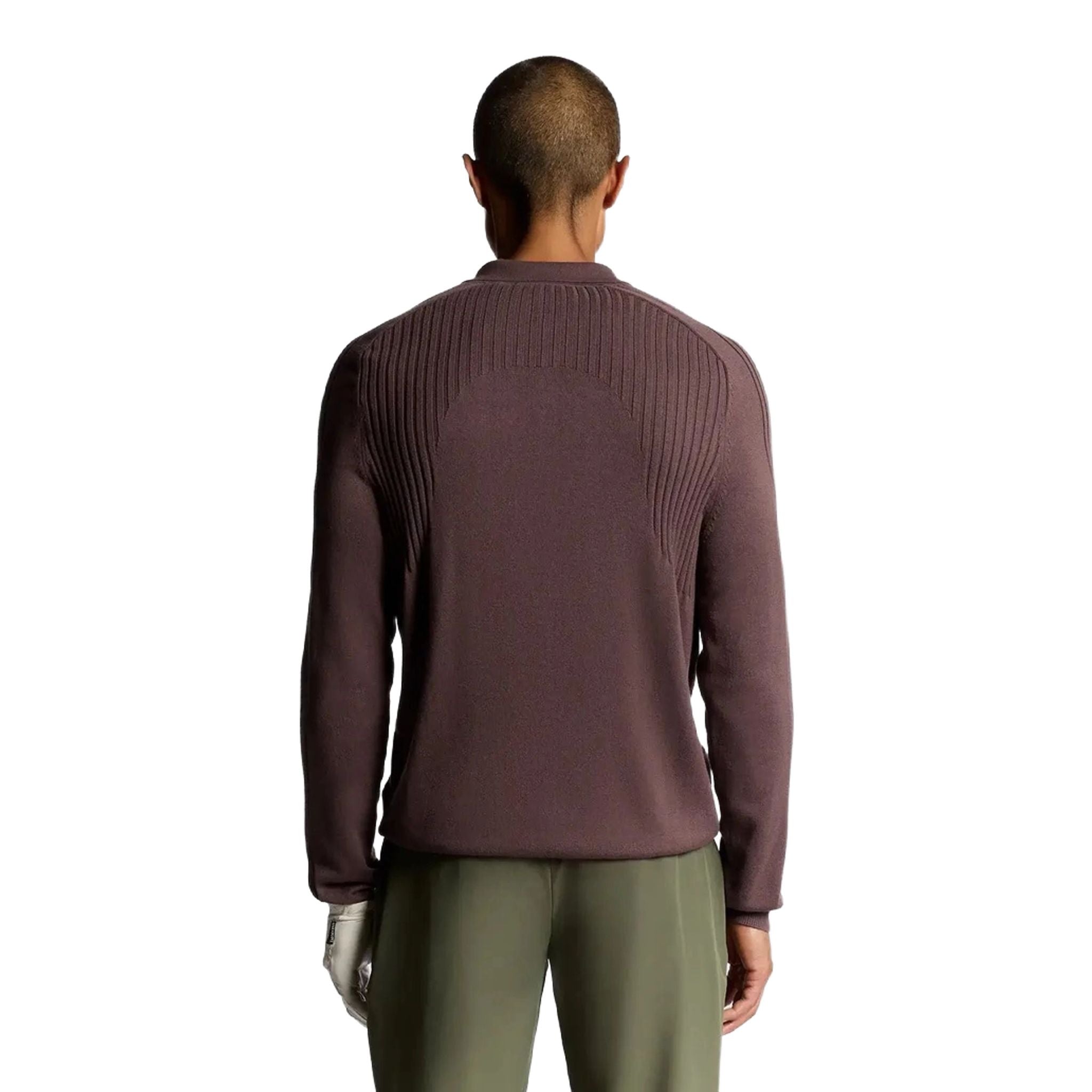 Lyle & Scott Polo tricoté à manches longues pour hommes