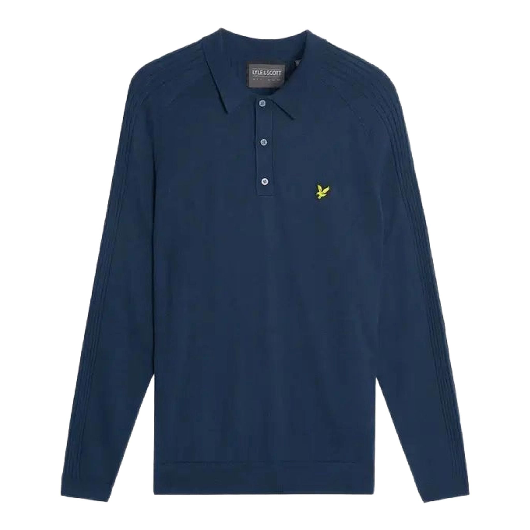 Lyle & Scott Polo tricoté à manches longues pour hommes