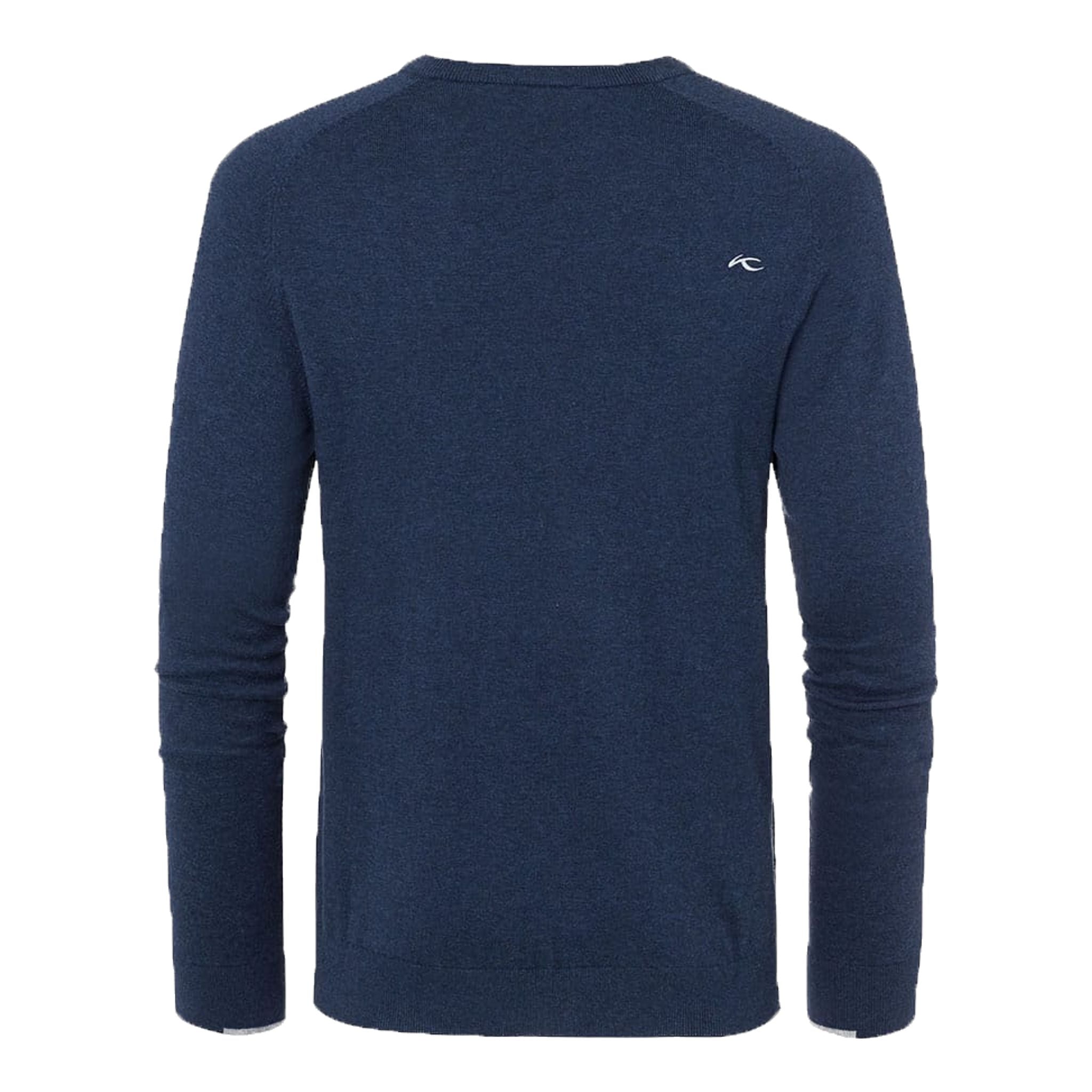 Kjus M Pull col V Kirk Atlanta Blue Melange Homme