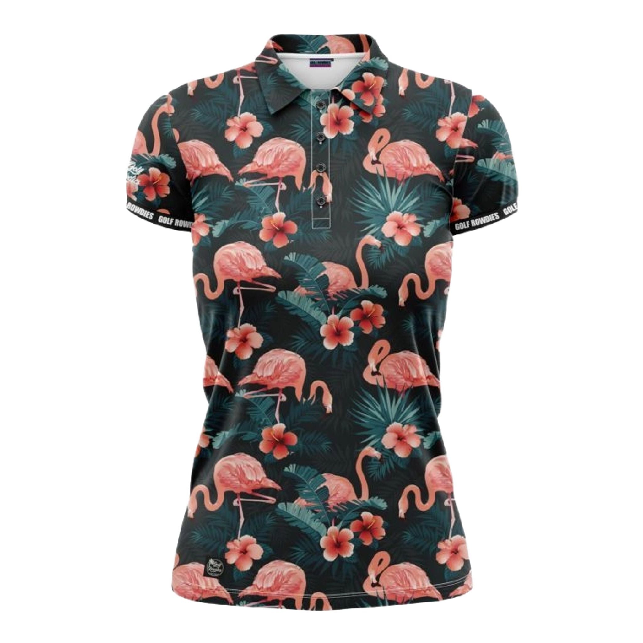Golf Rowdies Flamingo Polo Femme