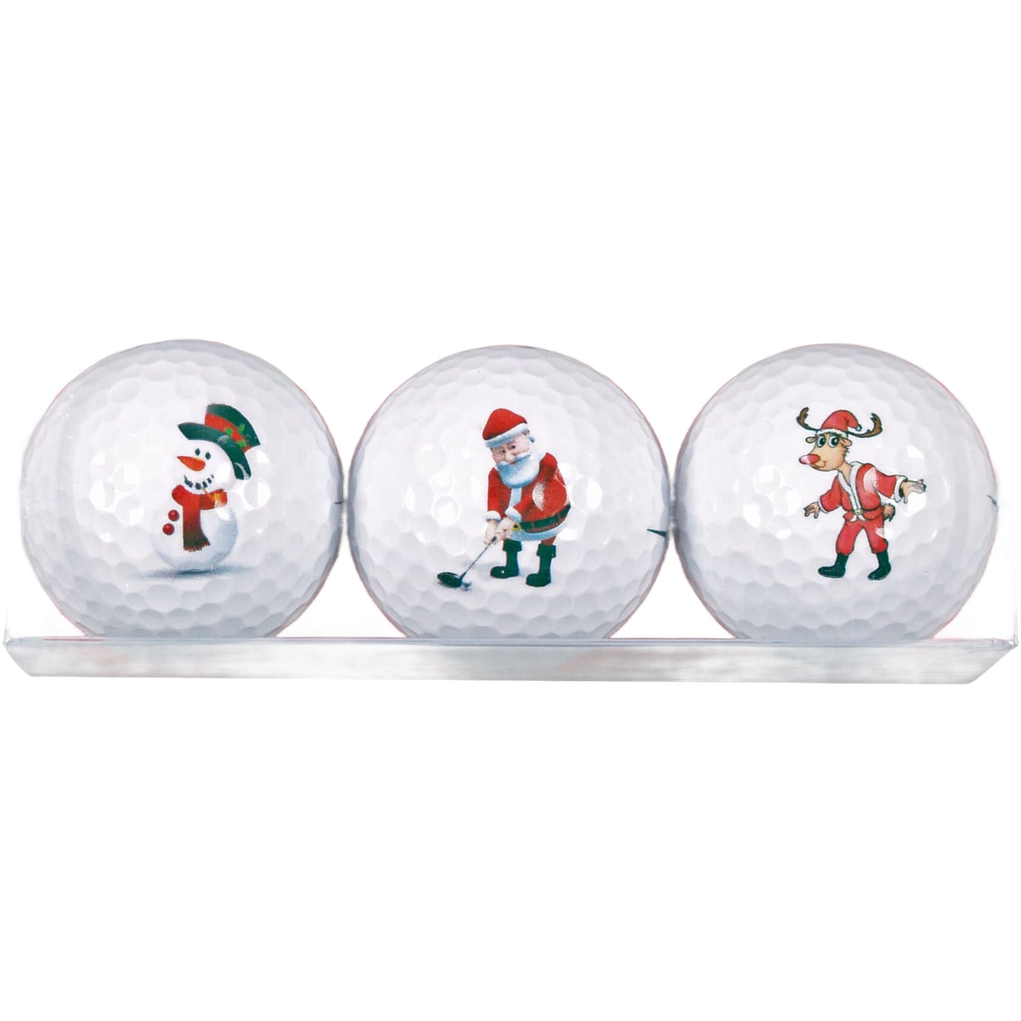 Cadeaux de golf Sportiques Bonhomme de neige Père Noël Renne (3 balles)