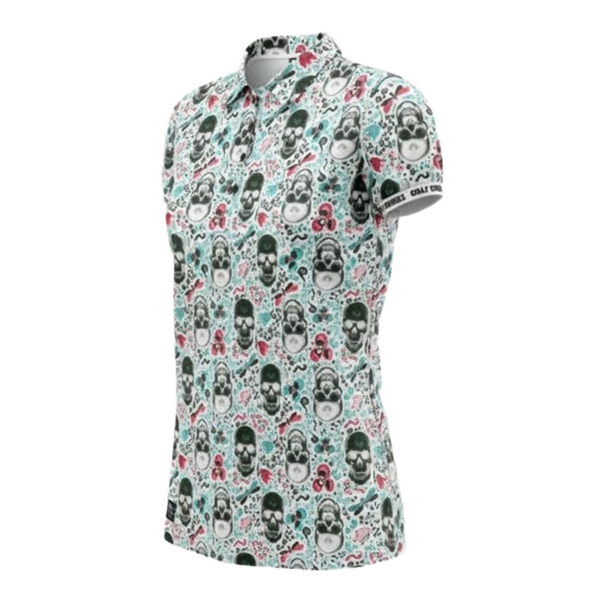Polo Golf Rowdies Skull Bleu Femme