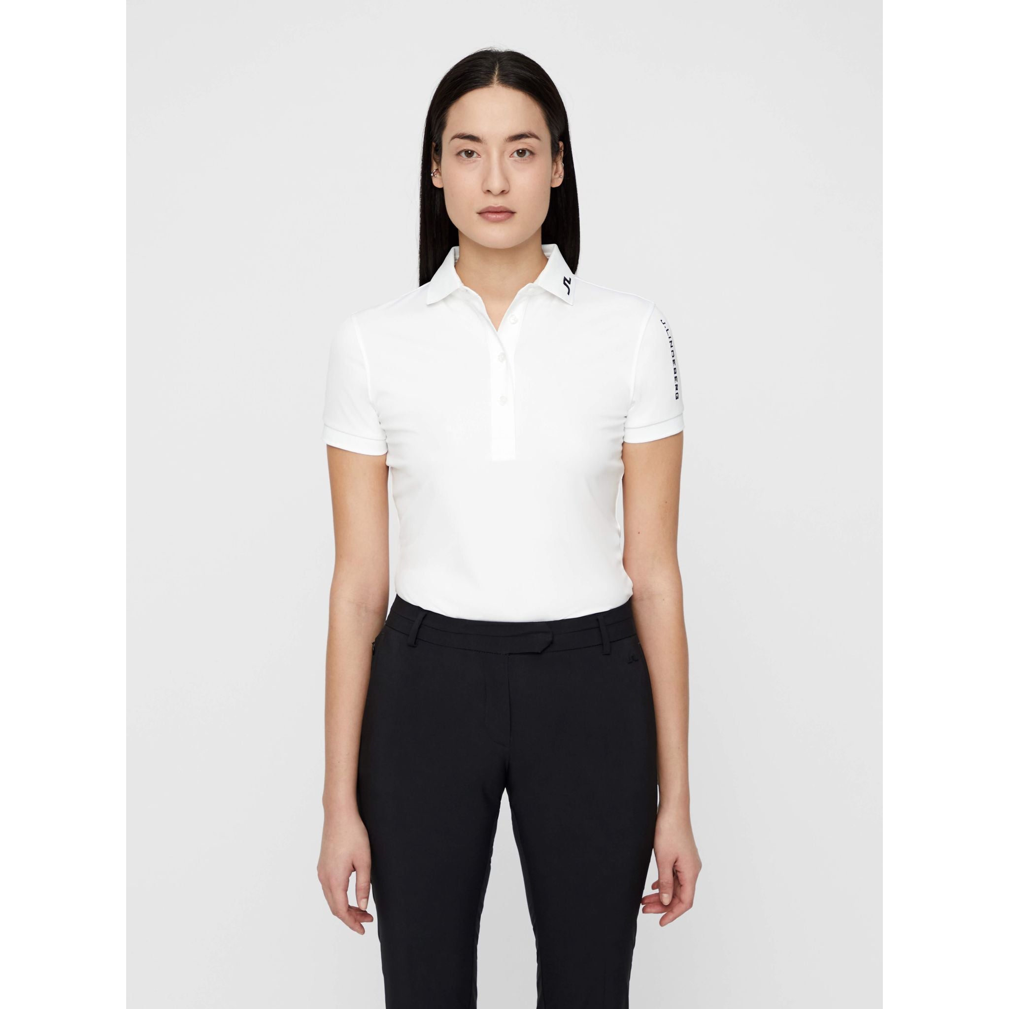 Polo J. Lindeberg W Tour Tech slim TX Jersey blanc pour femme