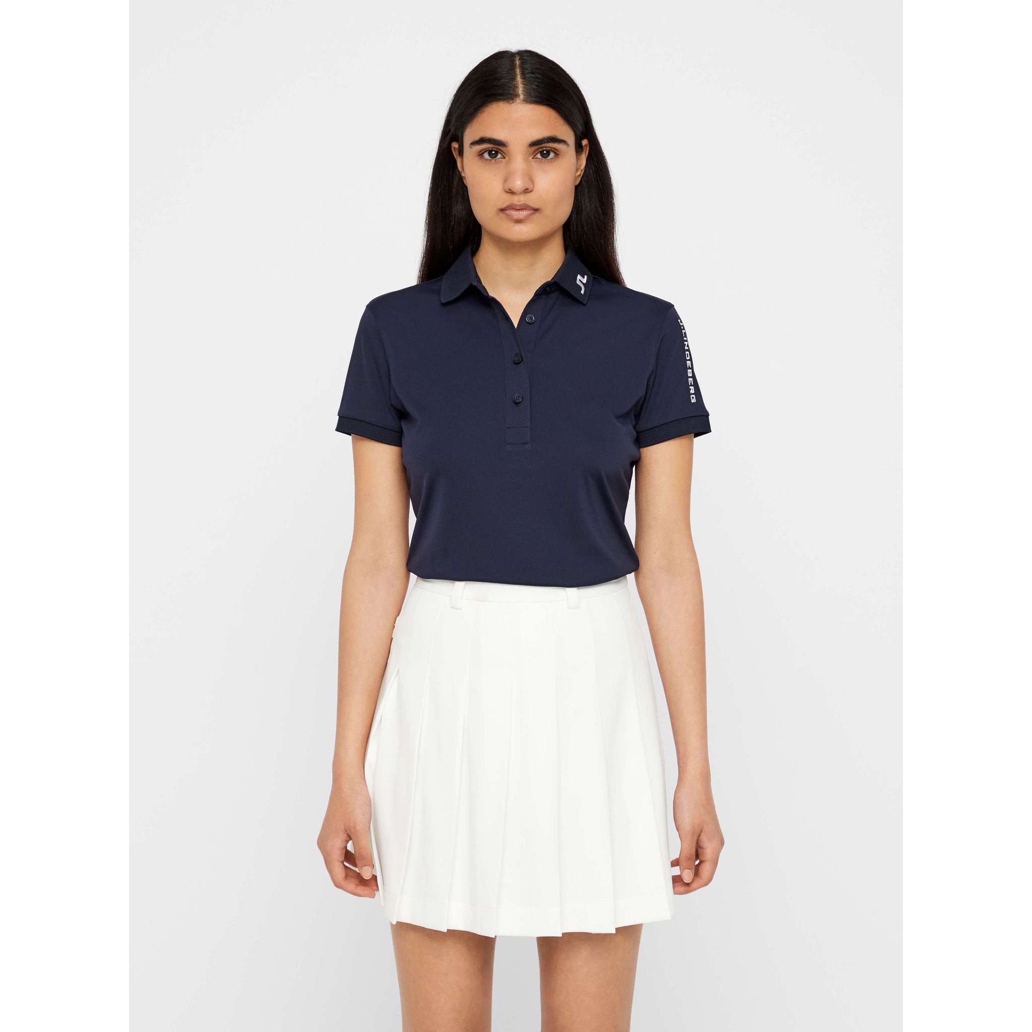 Polo J. Lindeberg W Tour Tech slim TX Jersey JL bleu marine femme