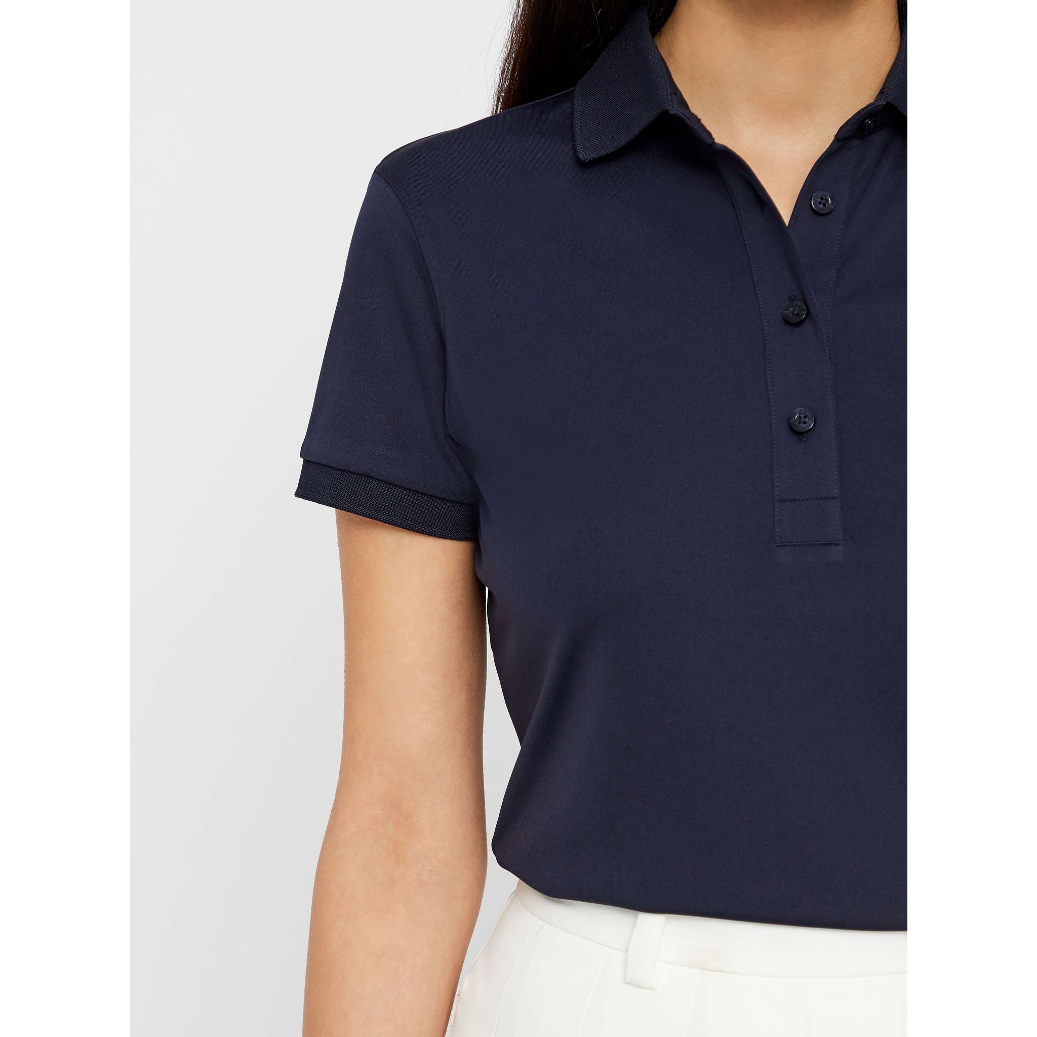 Polo J. Lindeberg W Tour Tech slim TX Jersey JL bleu marine femme
