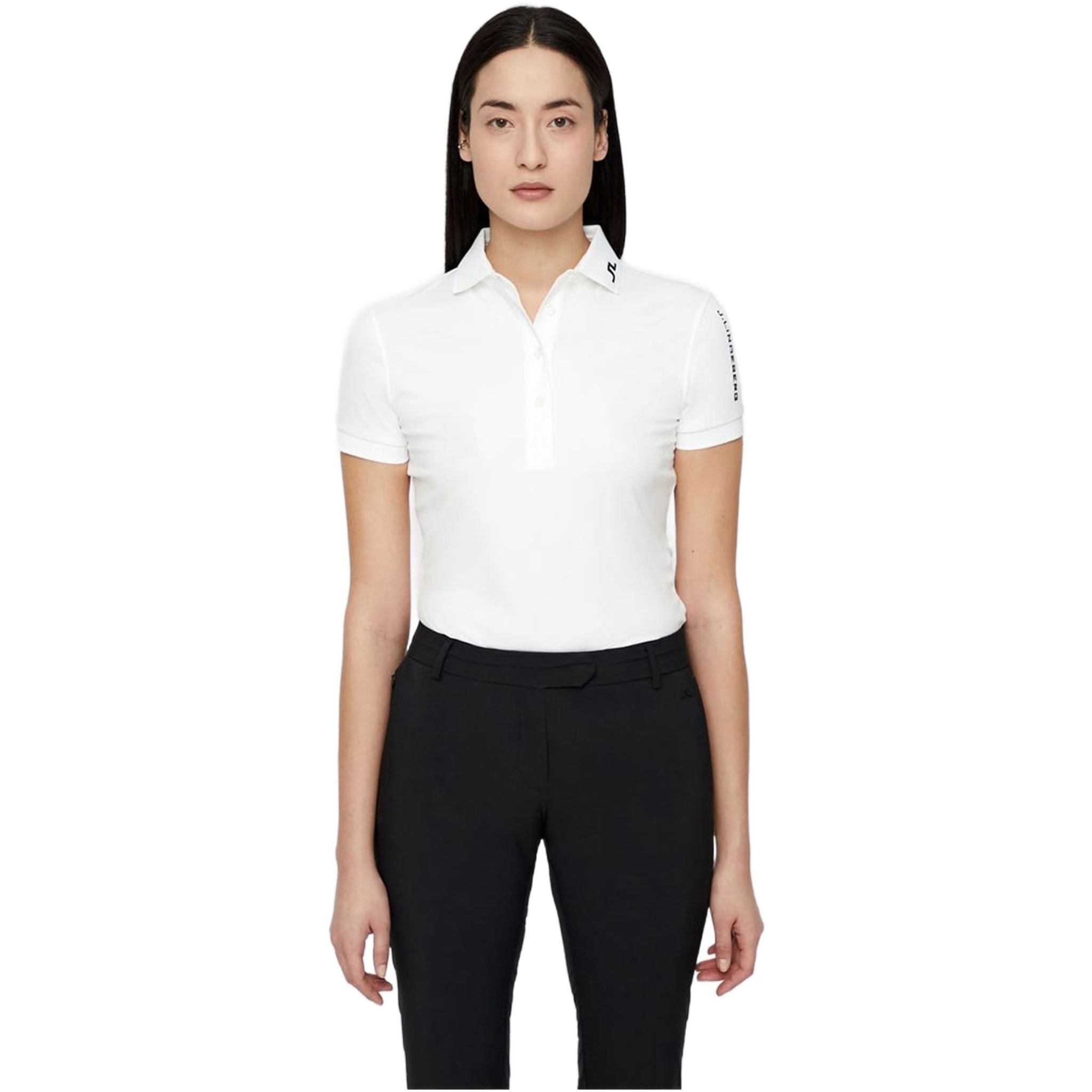 Polo J. Lindeberg W Tour Tech slim TX Jersey blanc pour femme