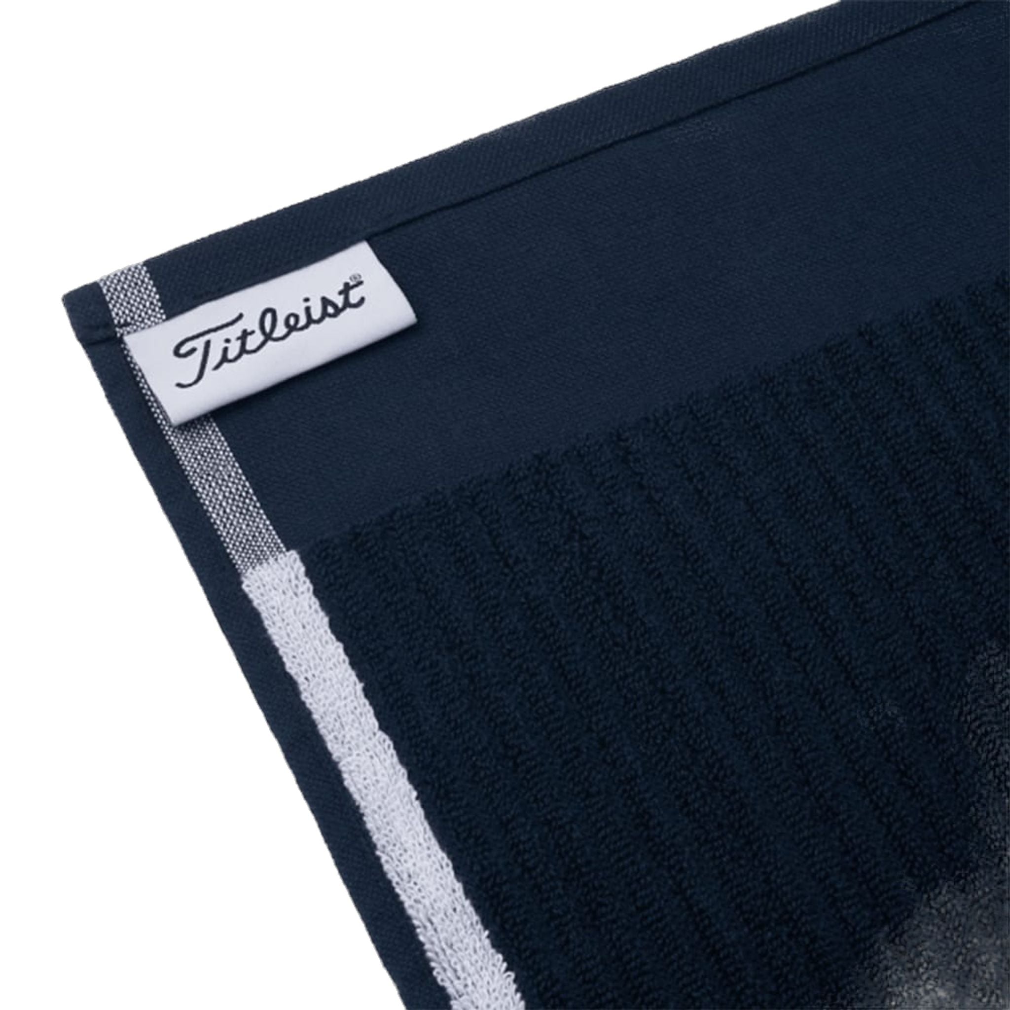 Serviette éponge Titleist Players, bleu marine/blanche