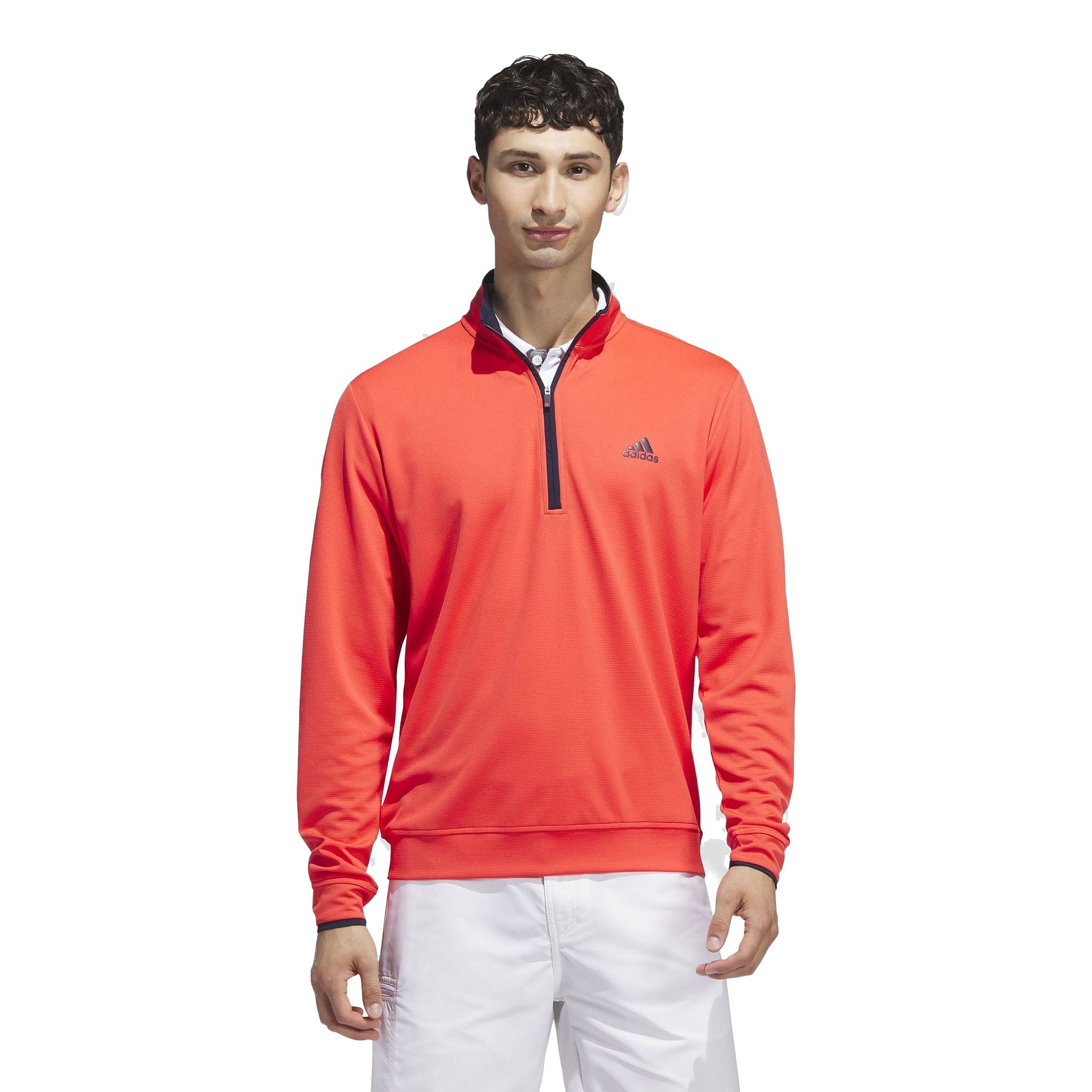 Pull Adidas Ltwt Qtr Z Lc pour homme, rouge