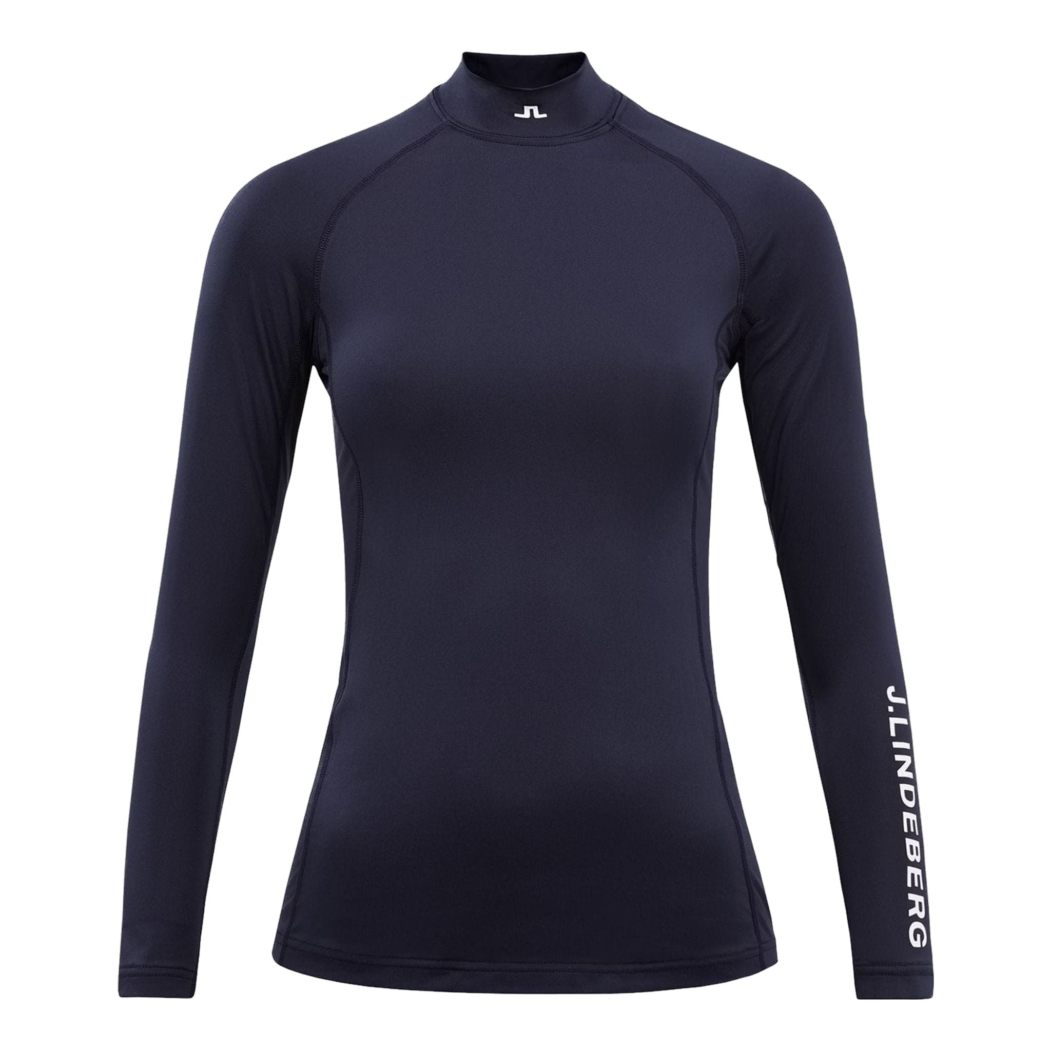 Haut de golf à compression souple J. Lindeberg Asa JL bleu marine pour femme