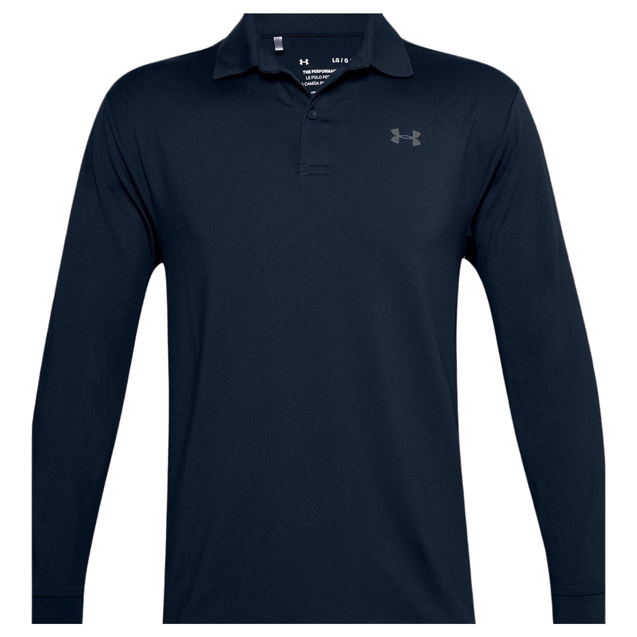 Polo à manches longues Under Armour Performance 2.0 bleu marine pour homme