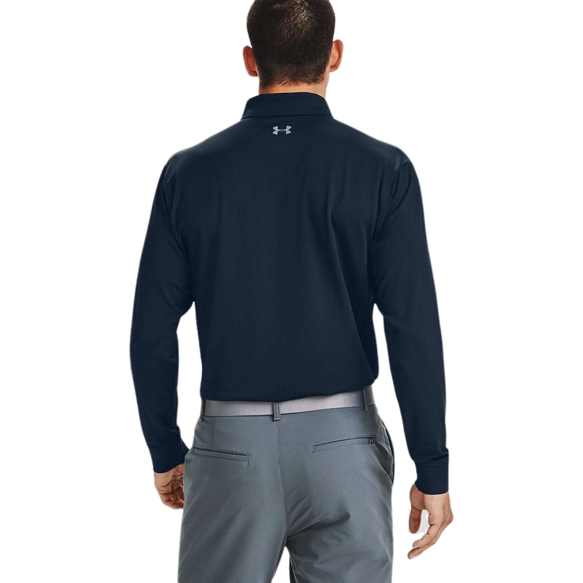 Polo à manches longues Under Armour Performance 2.0 bleu marine pour homme